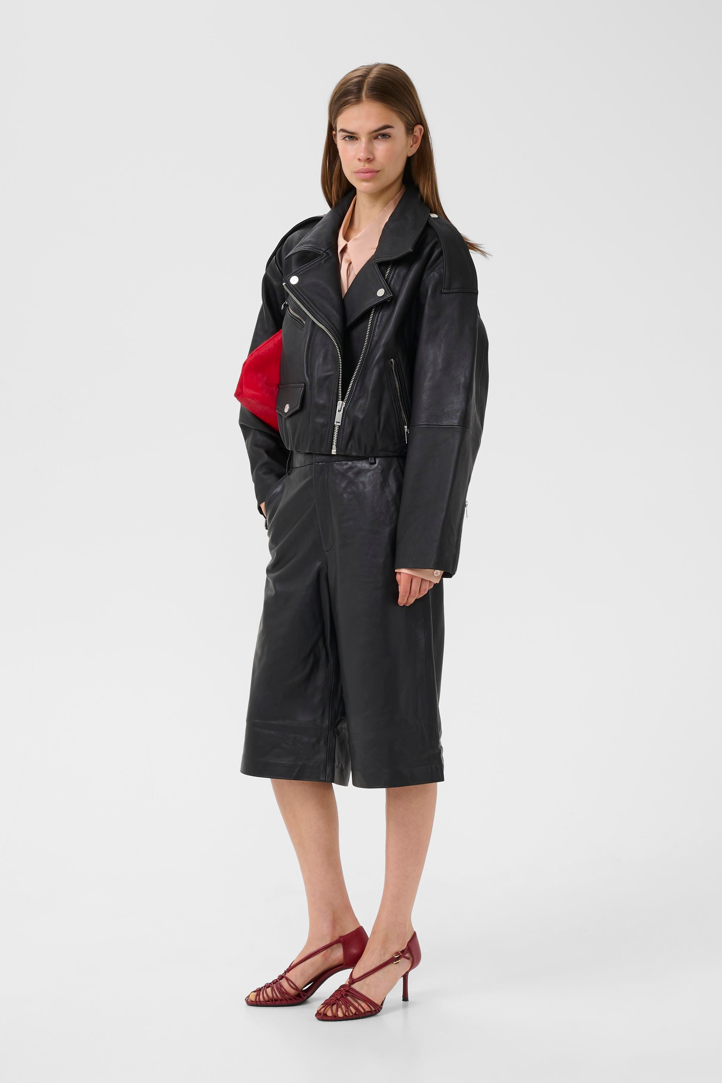 GZdiana Læderjakke LOOKBOOK FRONT 10911110-100017