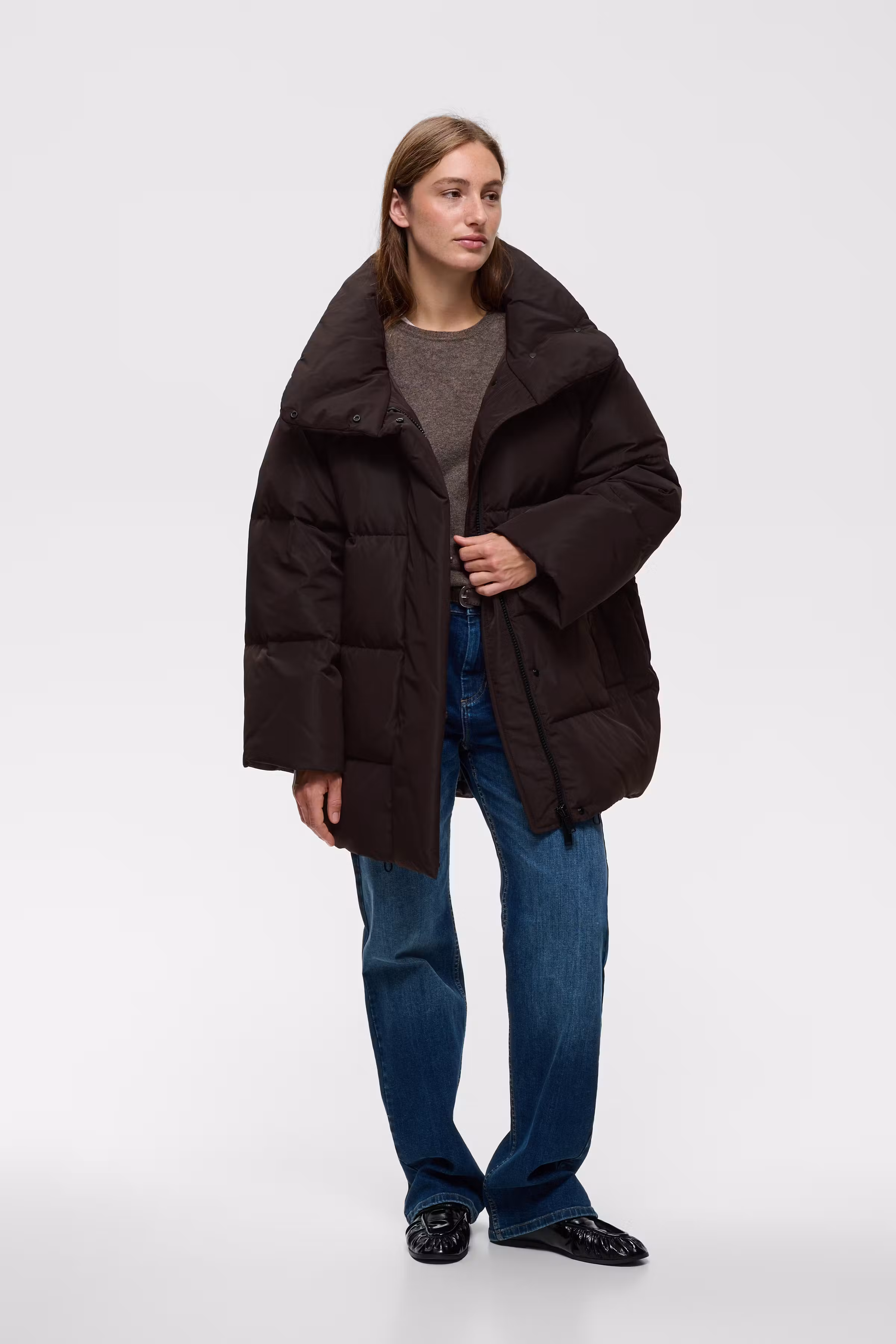 ZineaIW Kort dunjacka LOOKBOOK FRONT 30111368-191109