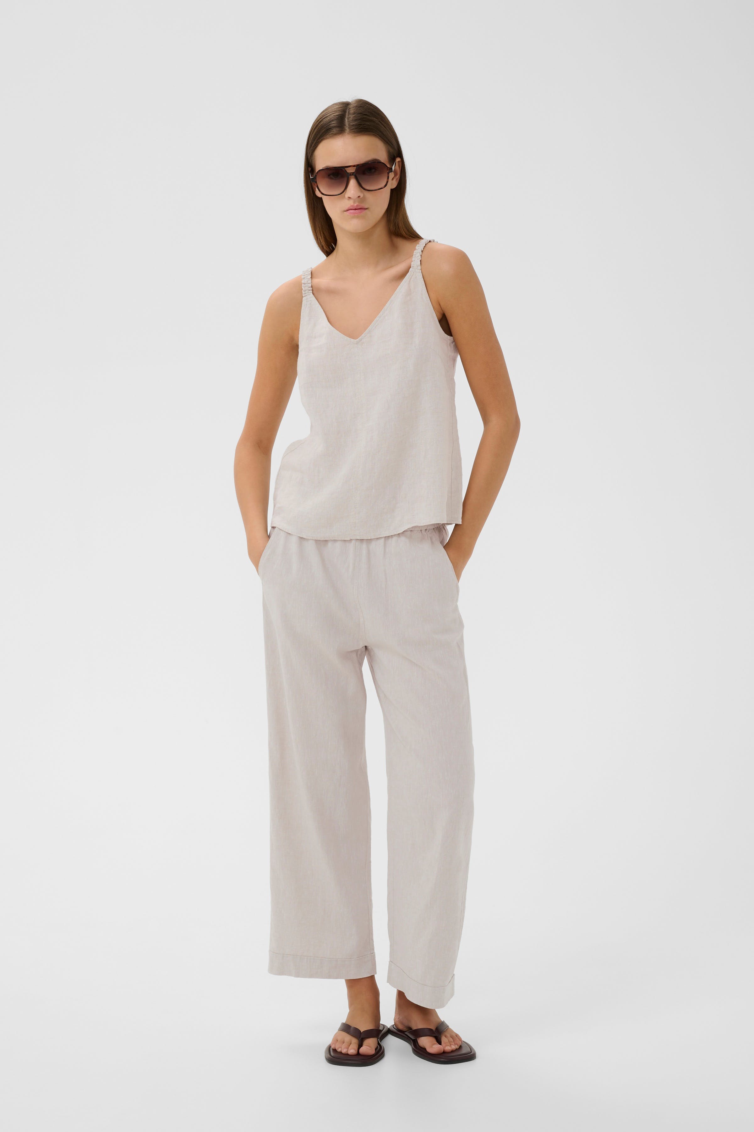 RimoneIW Linne Byxor LOOKBOOK FRONT 30110459-300597