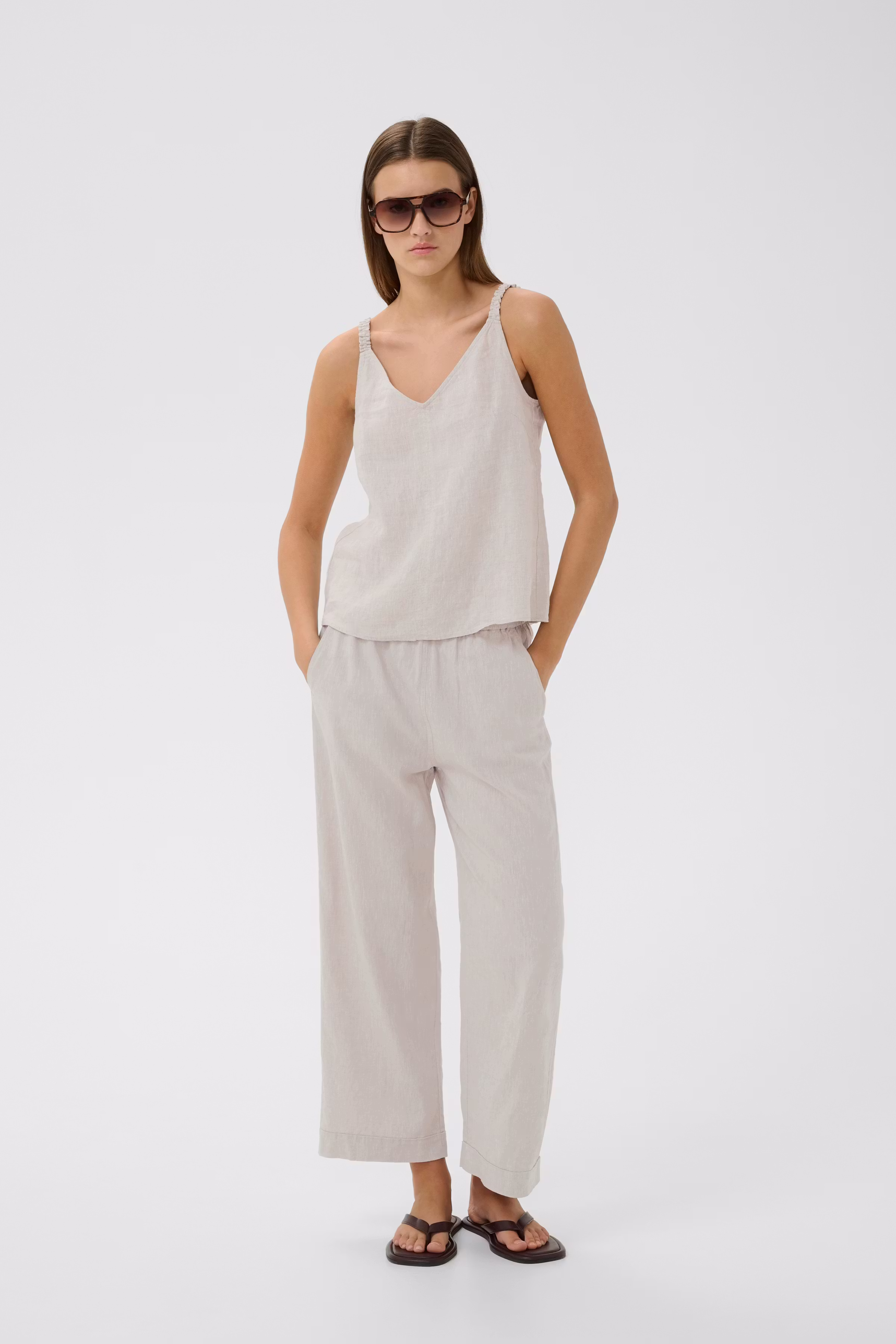 RimoneIW Leinen Hose LOOKBOOK FRONT 30110459-300597