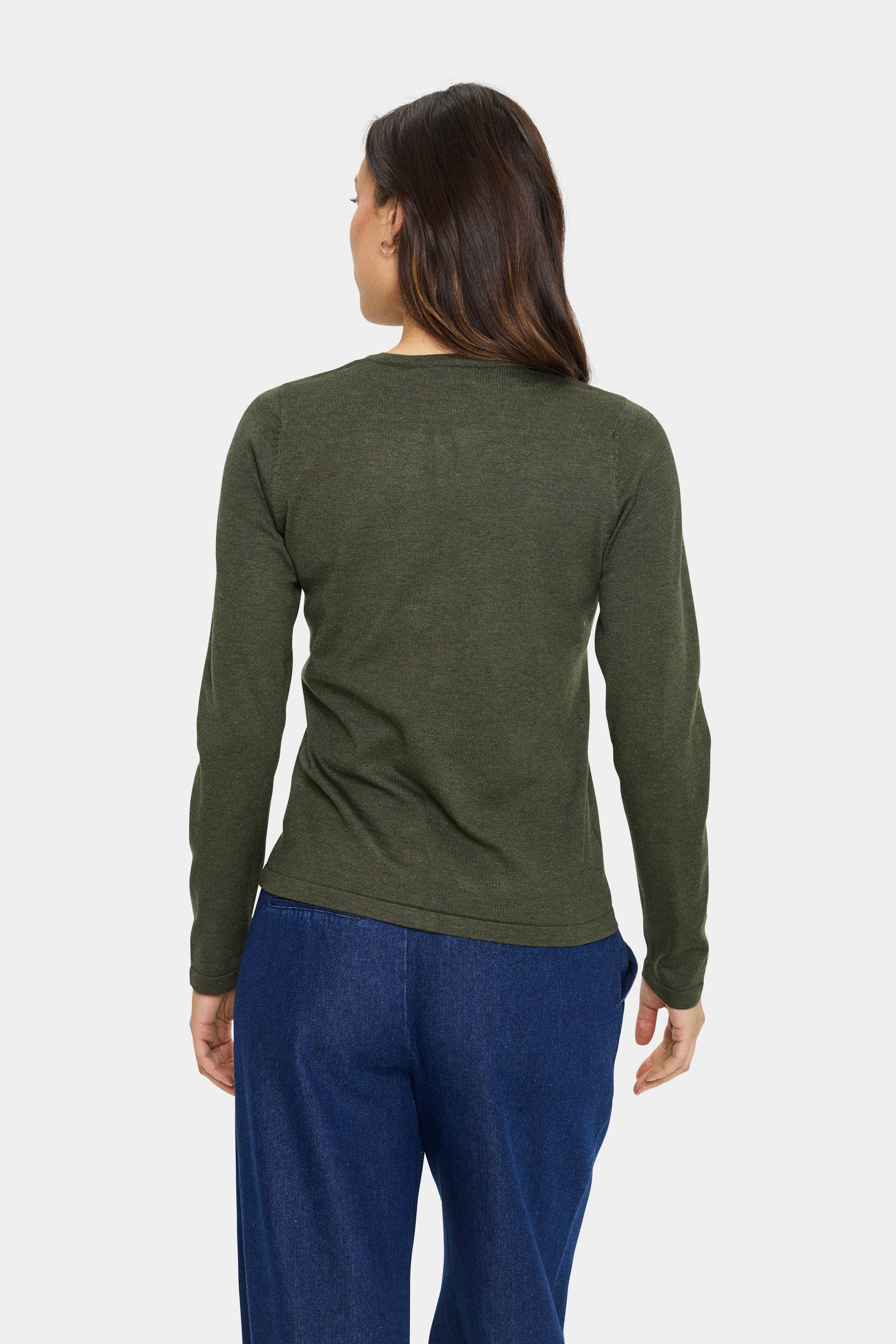 MilaSZ R-Neck Cardigan LOOKBOOK BACK 30500005-1905151