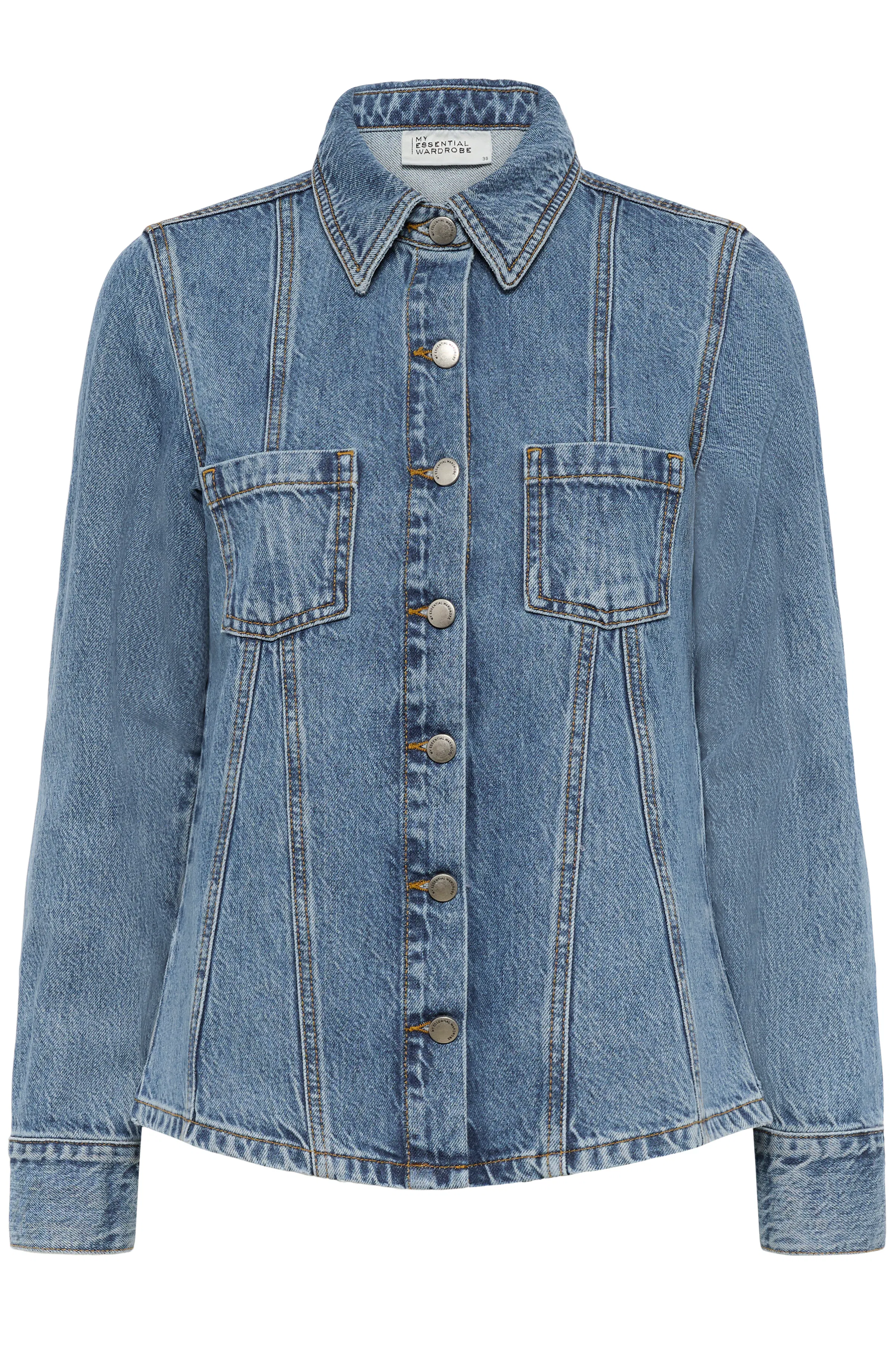 MWAgnes Denim shirt PACK FRONT 10705441-100055