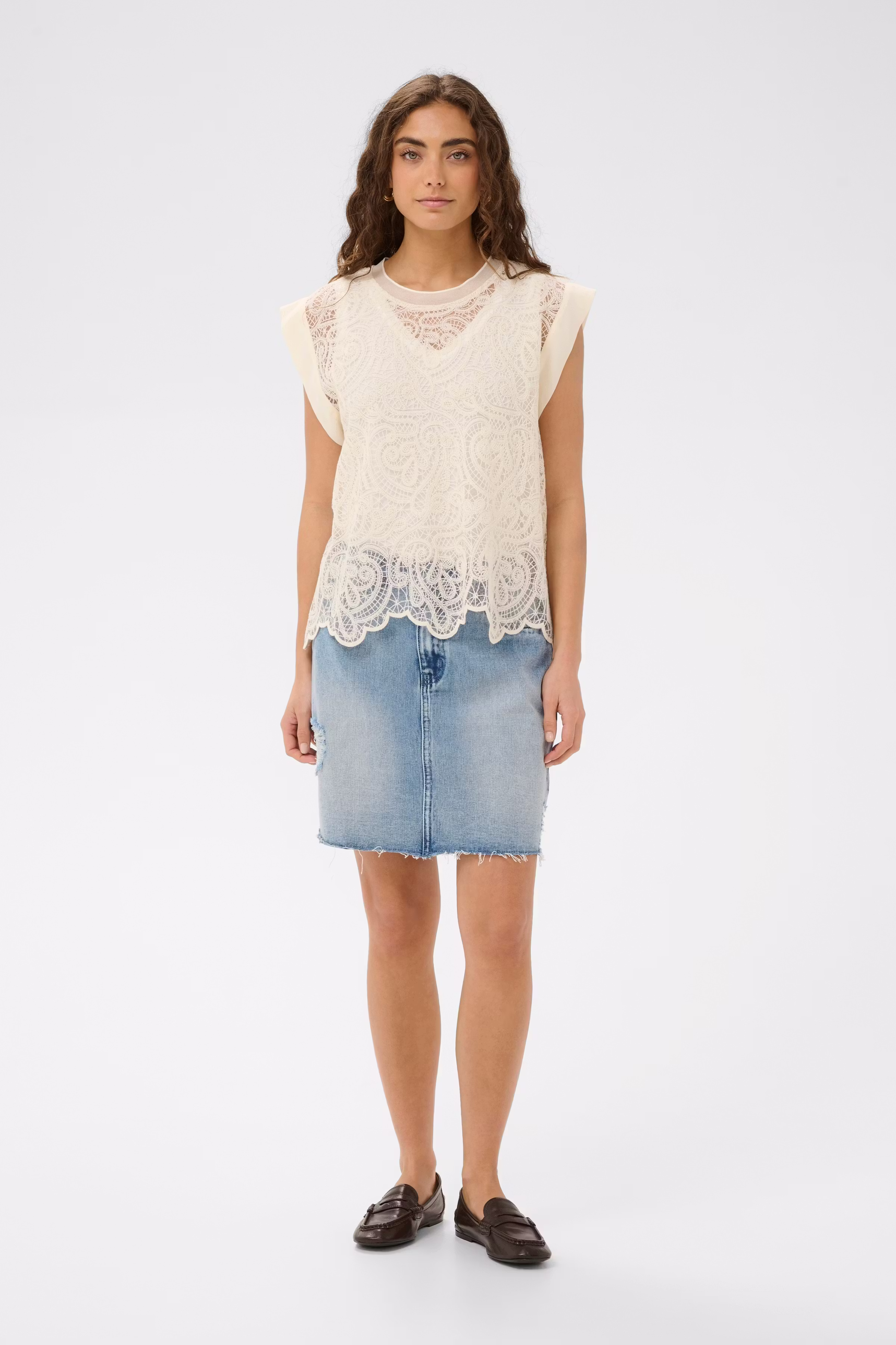 CUjuko Blondebluse LOOKBOOK FRONT 50113001-120304