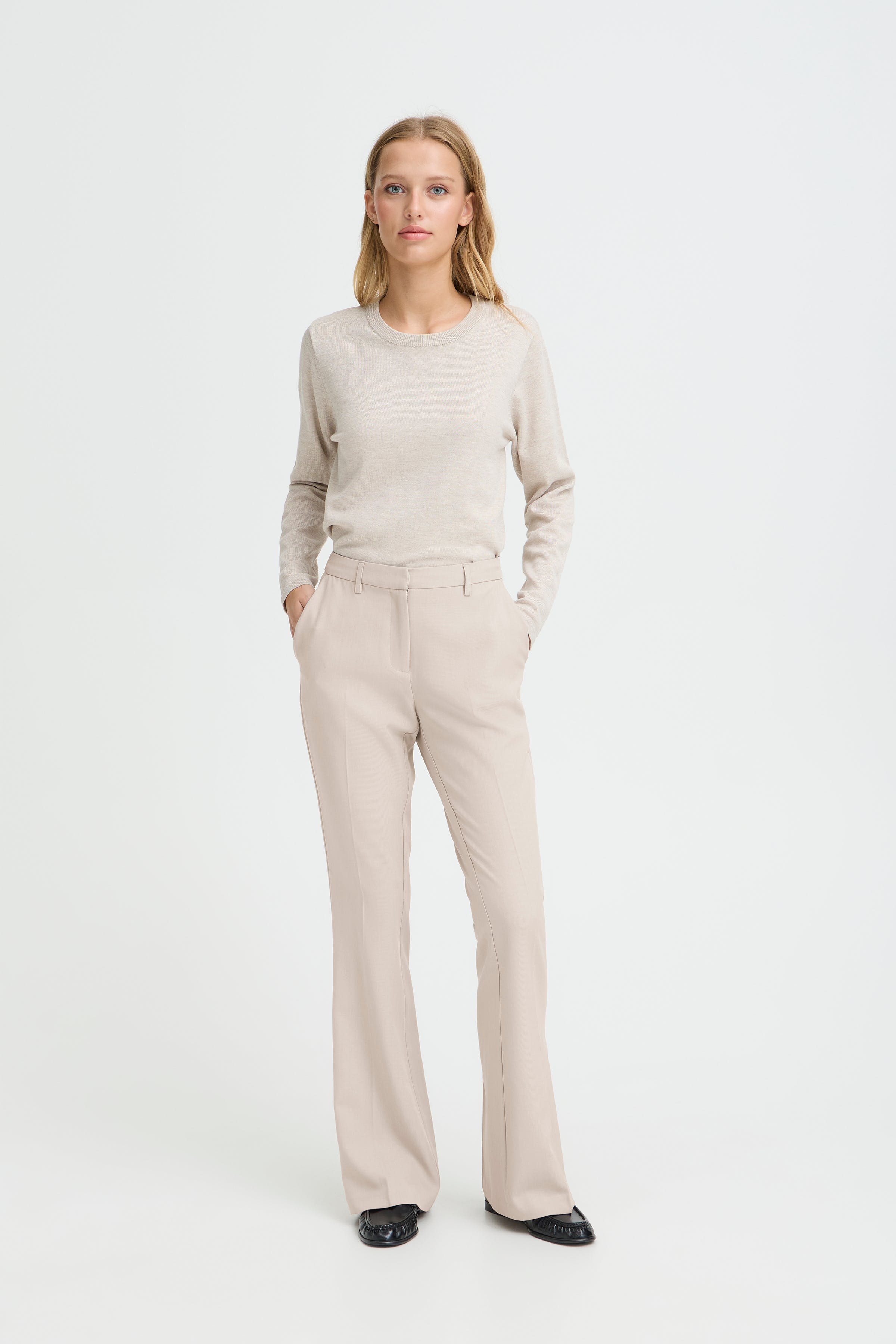 IHFAVA Flared Trousers LOOKBOOK FRONT 20125678-1500001