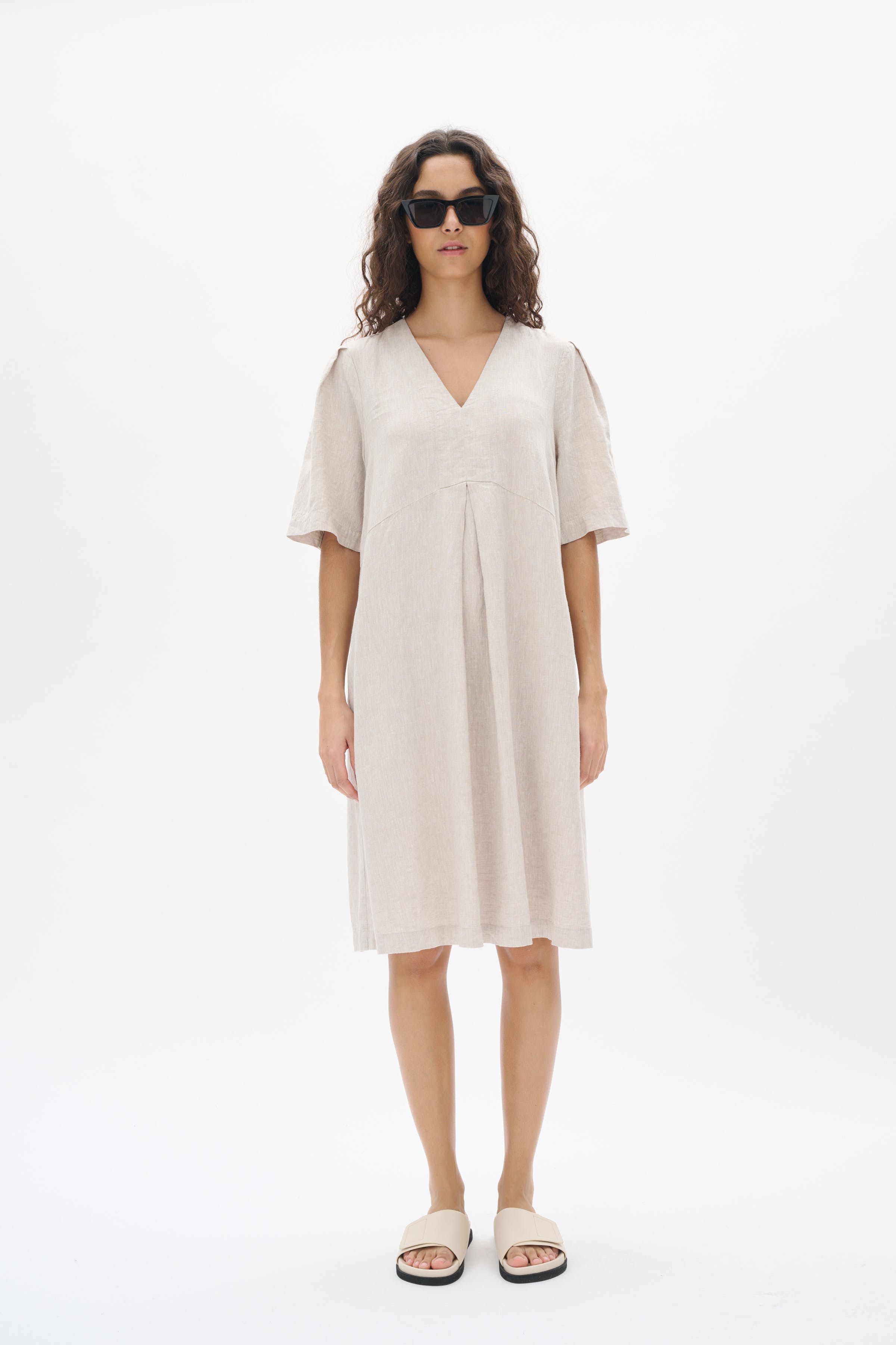 RimoneIW Linnen Jurk LOOKBOOK FRONT 30110365-1304031