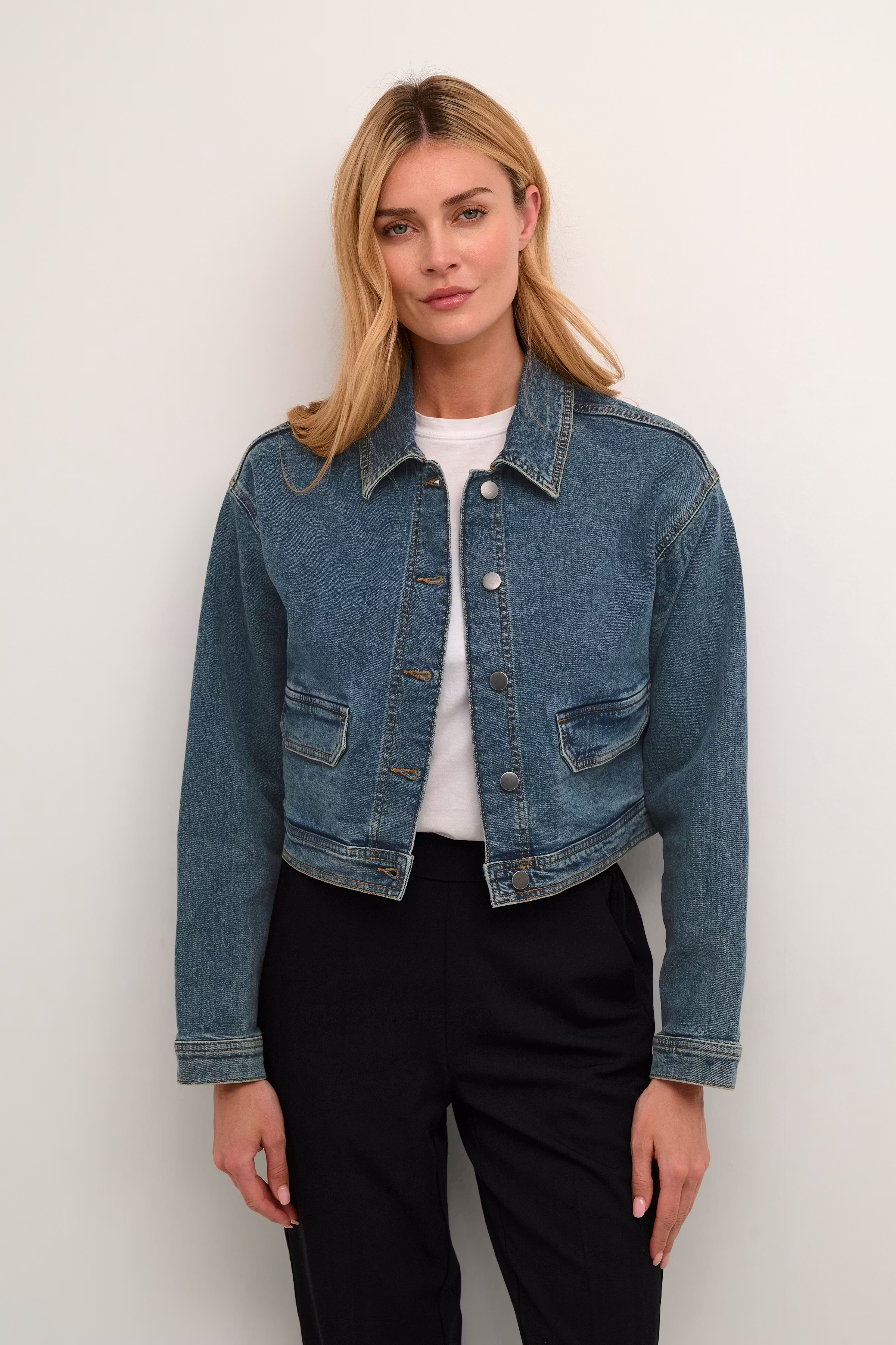 KAdana Manteau Casual En Jean LOOKBOOK FRONT 10508124-100166