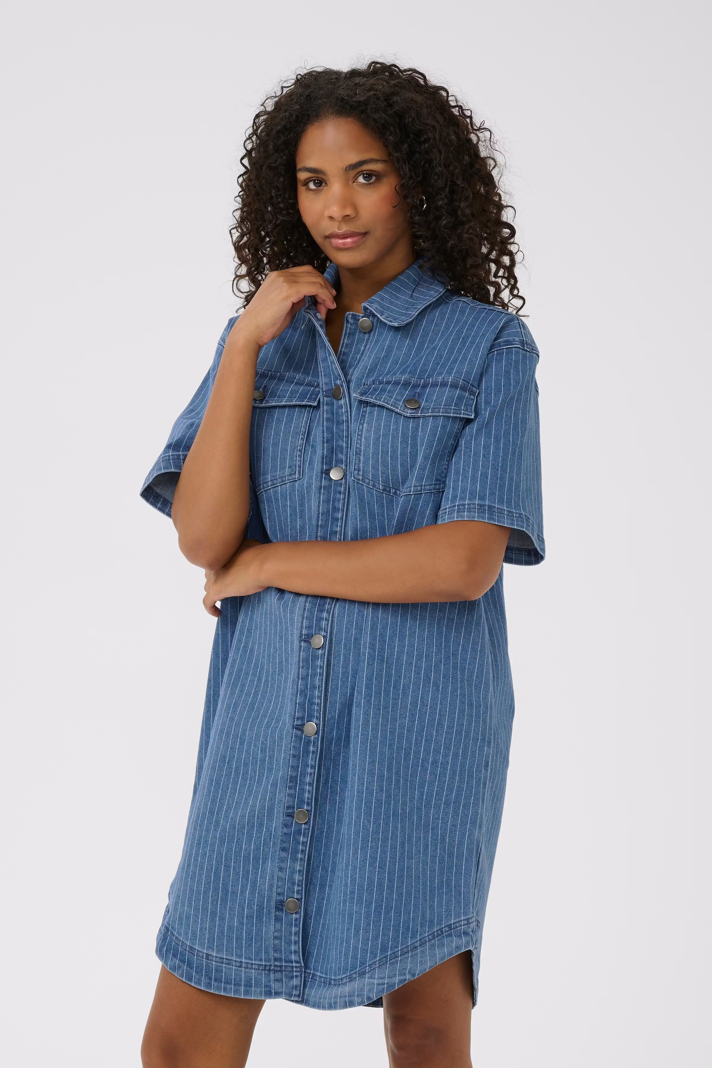 KAreece Denim Dress LOOKBOOK FRONT 10552418-108347
