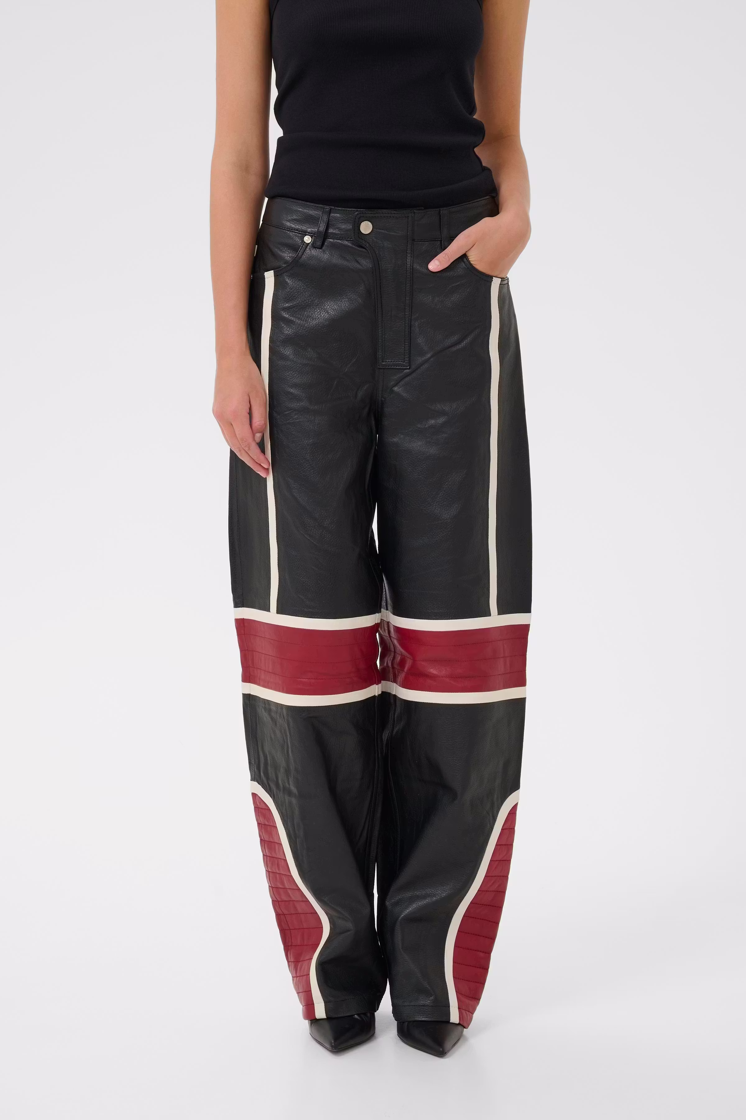 GZyvette Lederpants LOOKBOOK FRONT 10910551-100017