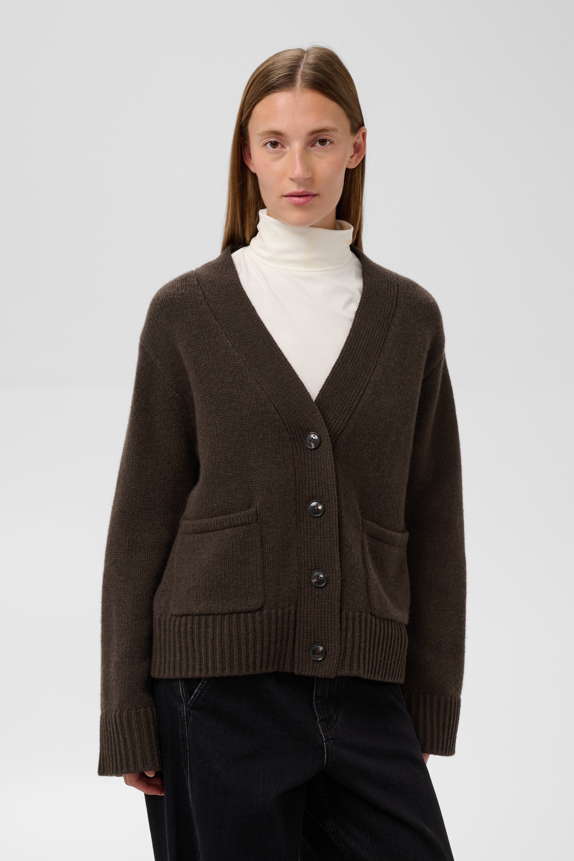 SLMoline Cardigan 100% uld LOOKBOOK FRONT 30409682-190912