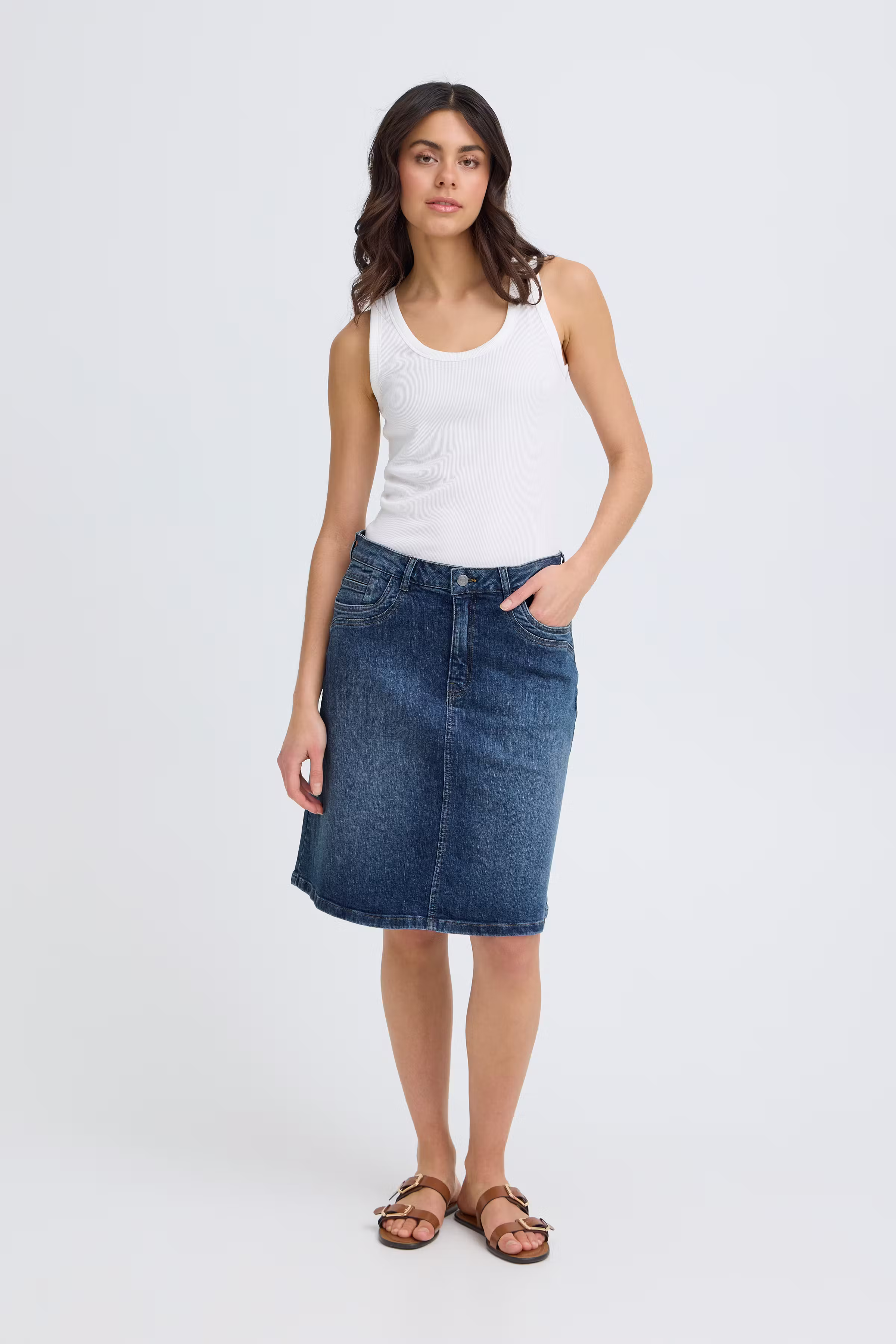 PZKATJA Skjørt LOOKBOOK FRONT 50208832-200002