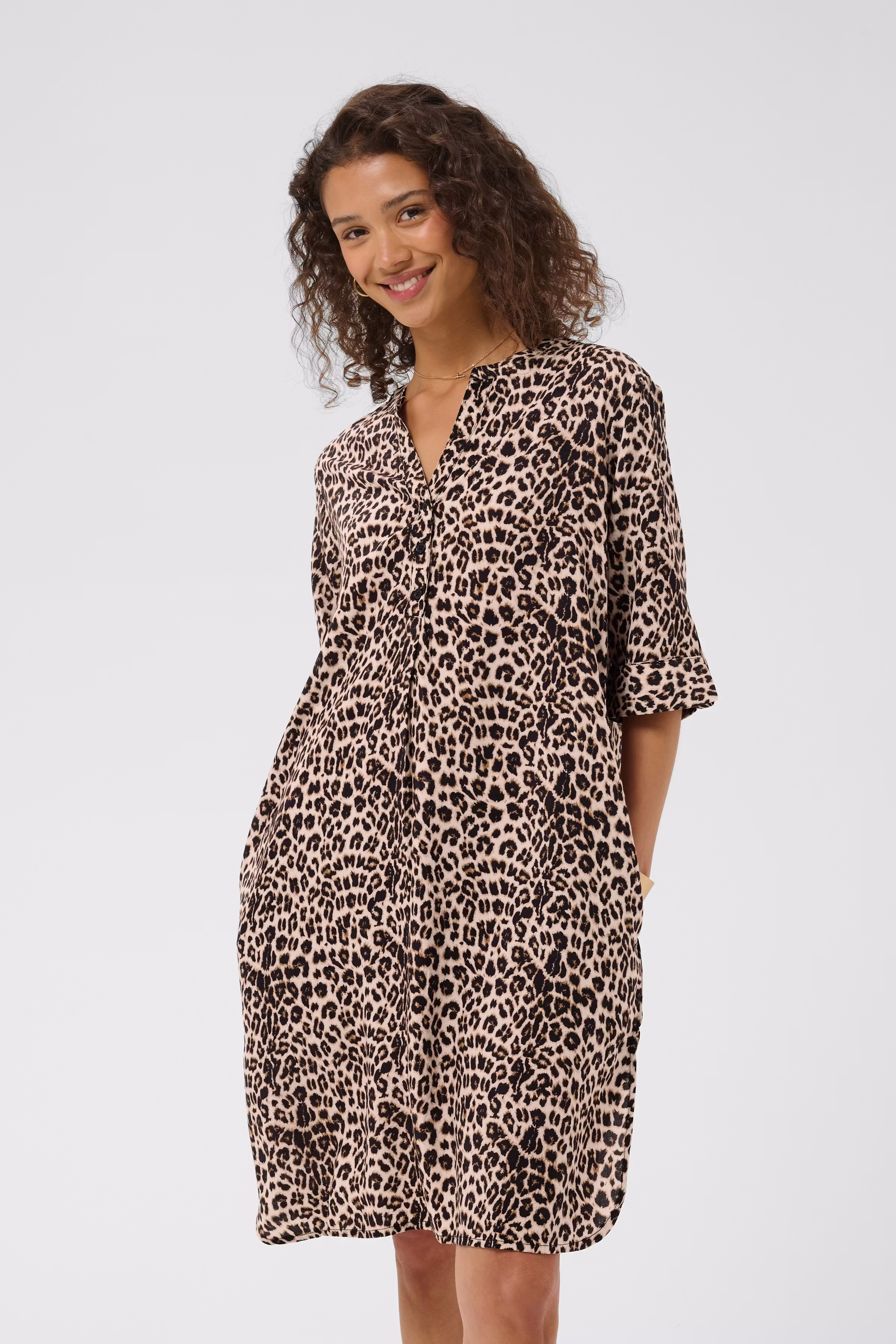 CRTiah Leopard kjole LOOKBOOK FRONT 10613379-103779