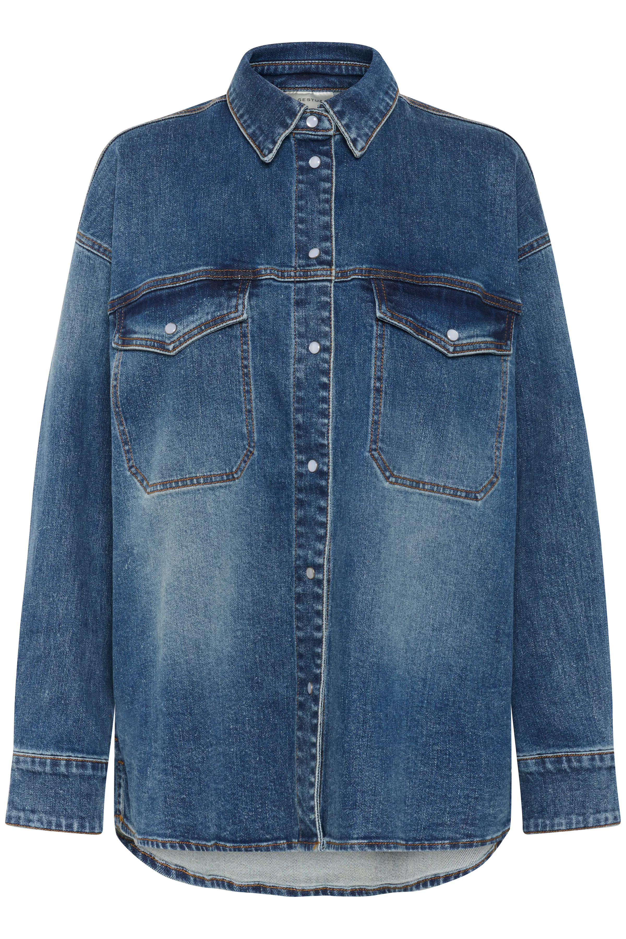 GZviva Denimskjorta PACK FRONT 10910575-108303
