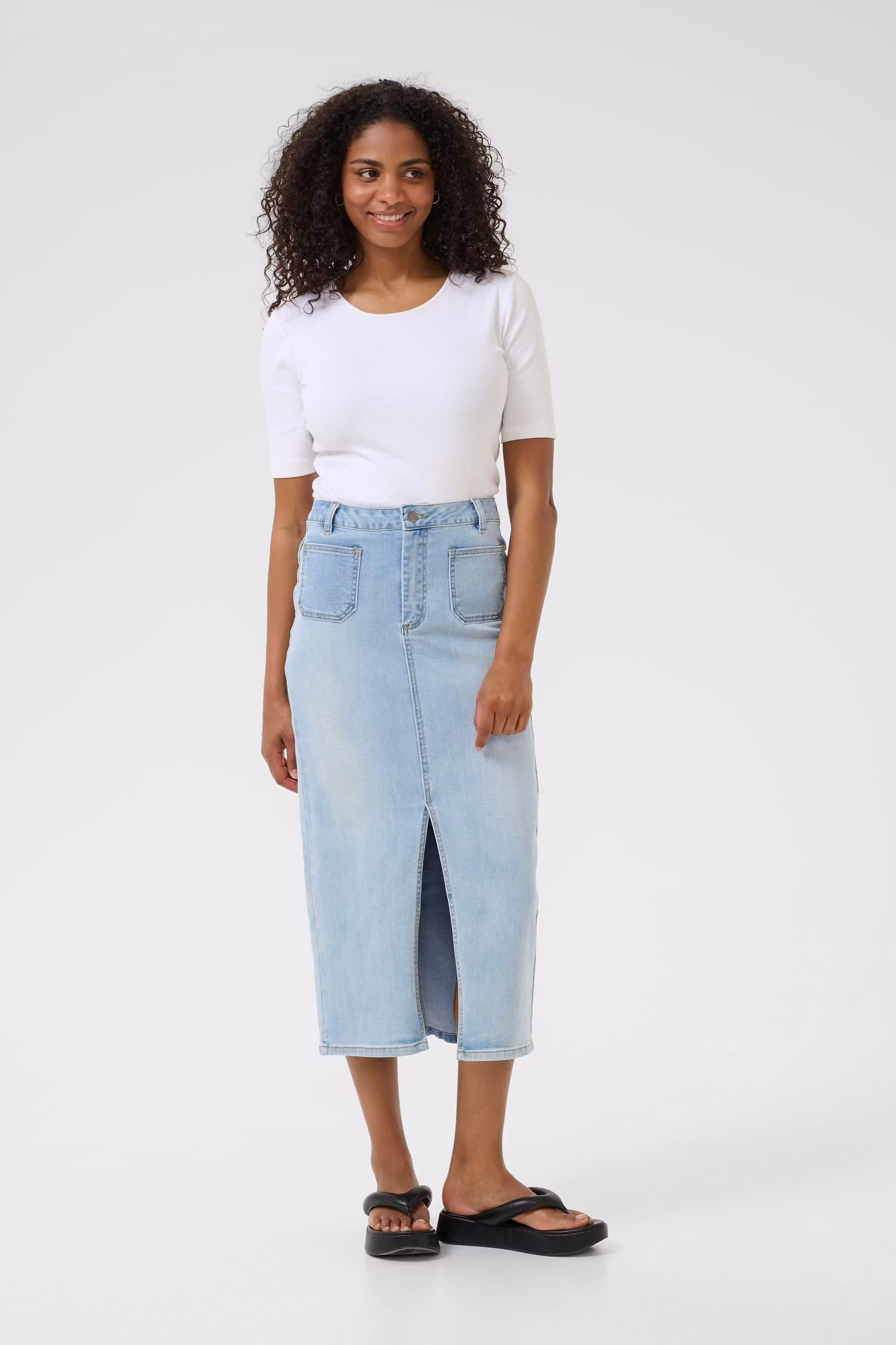 KAkarla Denimnederdel LOOKBOOK FRONT 10509960-101012