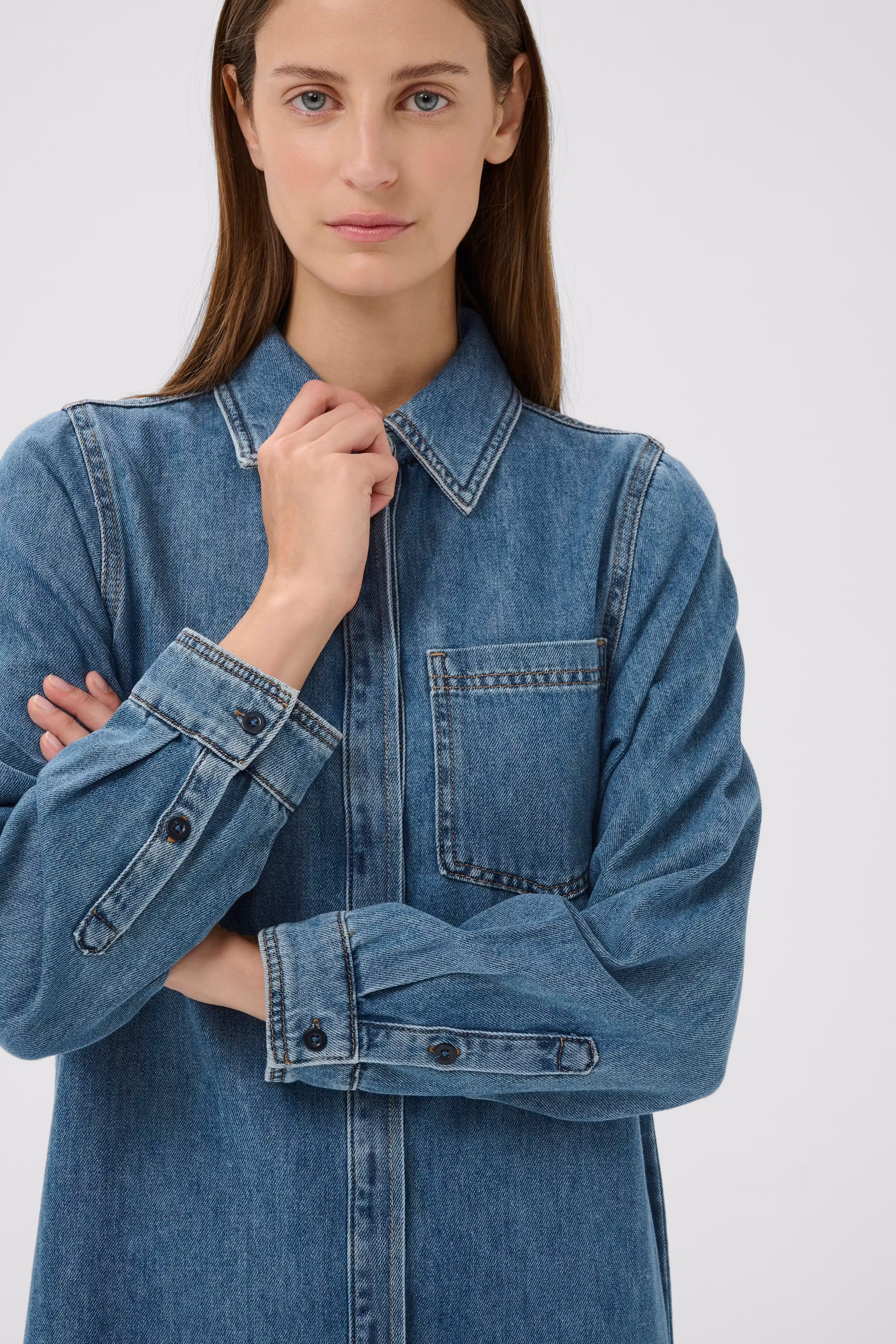 DOPHINAIW Denim Kleid LOOKBOOK DETAIL 30112323-900006619