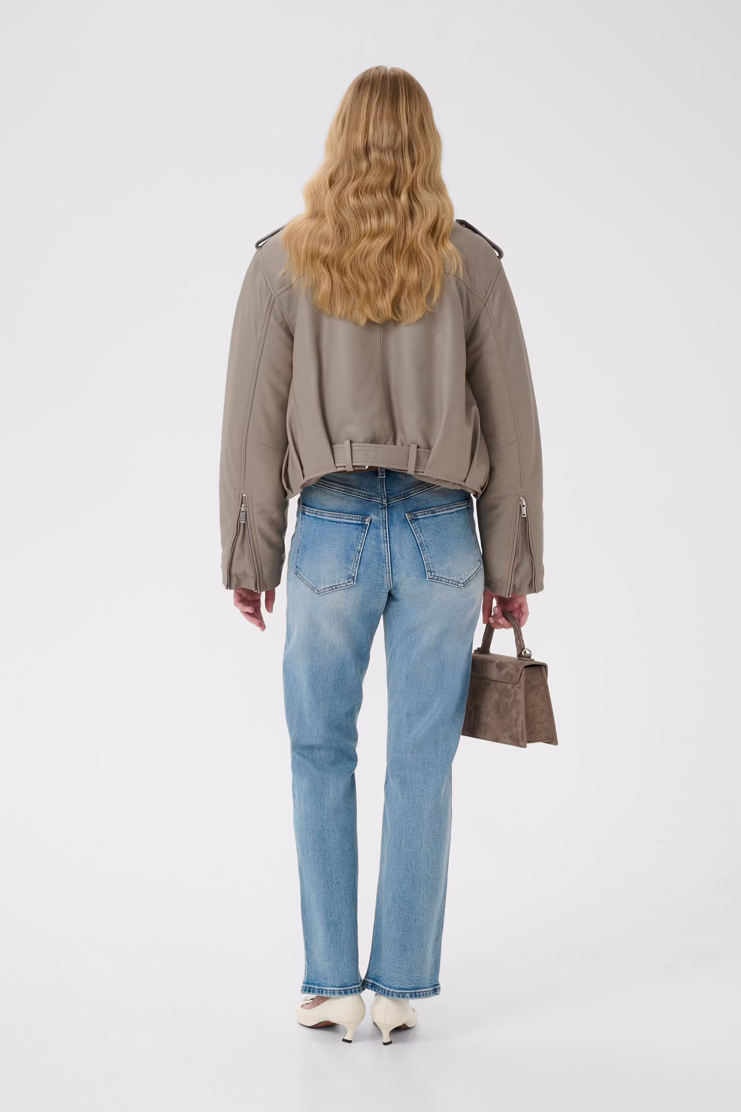 GZleva Læderjakke LOOKBOOK BACK 10910322-107731