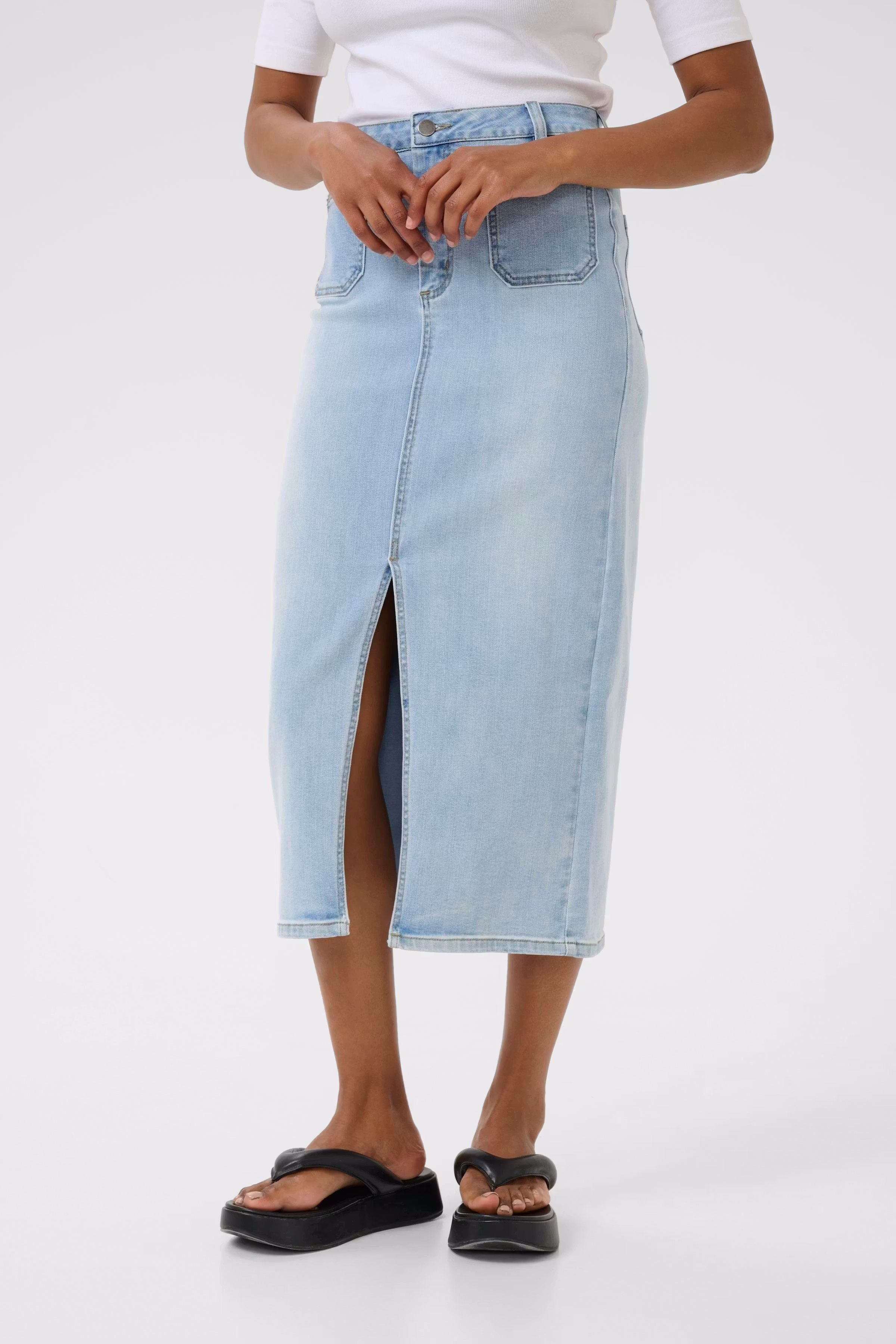 KAkarla Denimnederdel LOOKBOOK FRONT 10509960-101012
