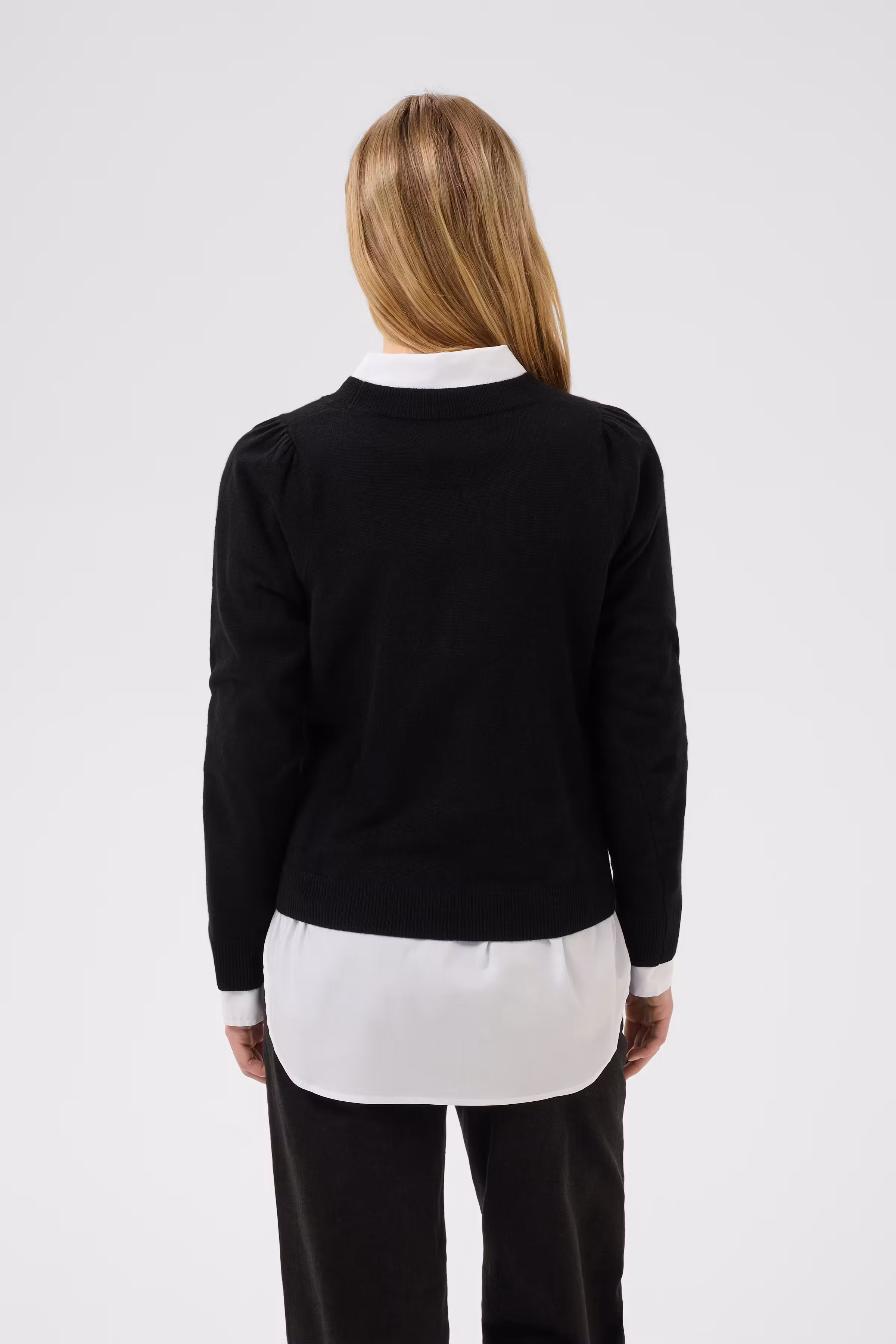 EvinaPW Cashmere striktrøje LOOKBOOK BACK 30307337-194008