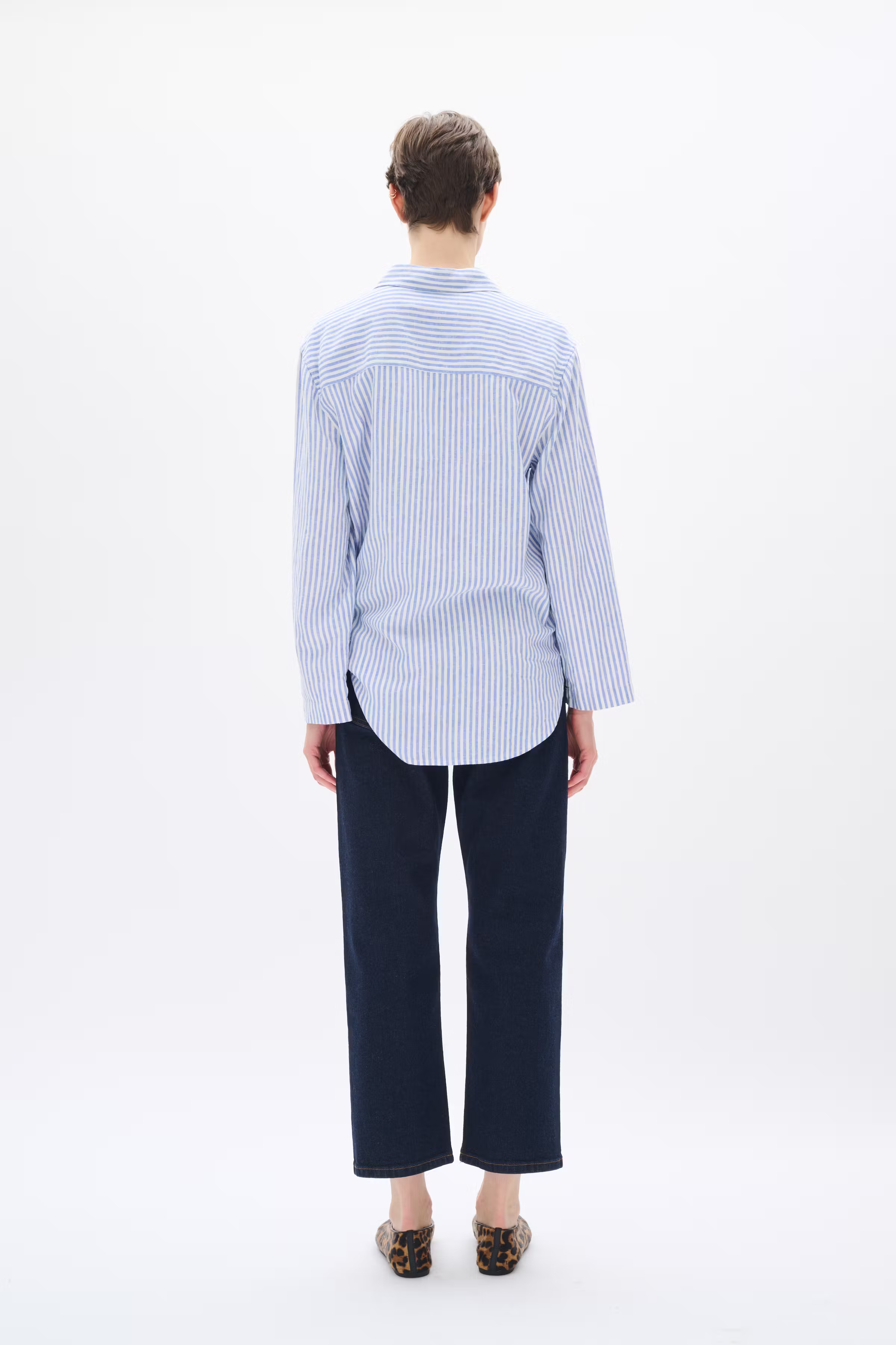 RimoneIW Hør Skjorte LOOKBOOK BACK 30110367-300012