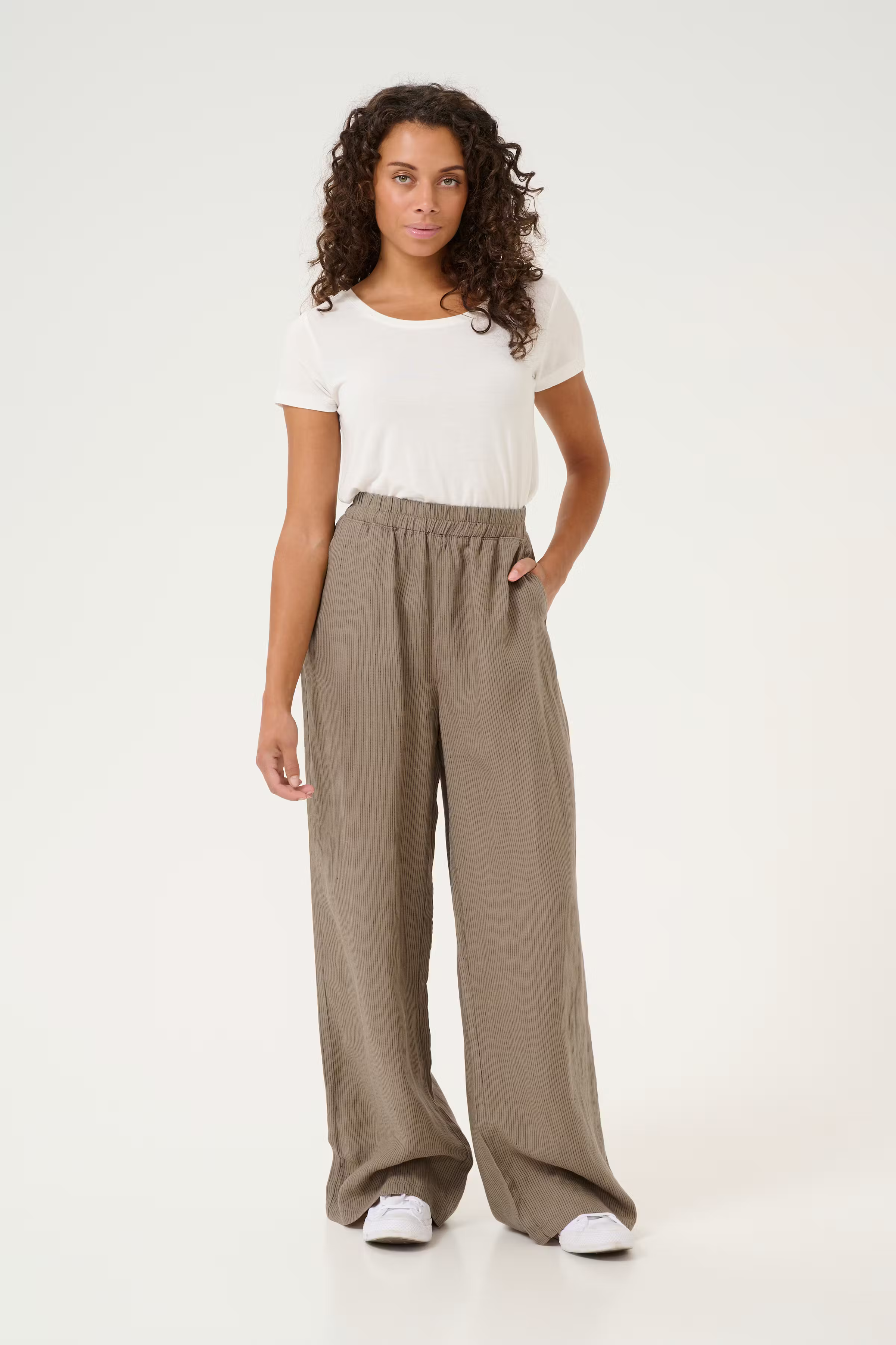 CUnyssa 100% Hørbukser LOOKBOOK FRONT 50111693-107484