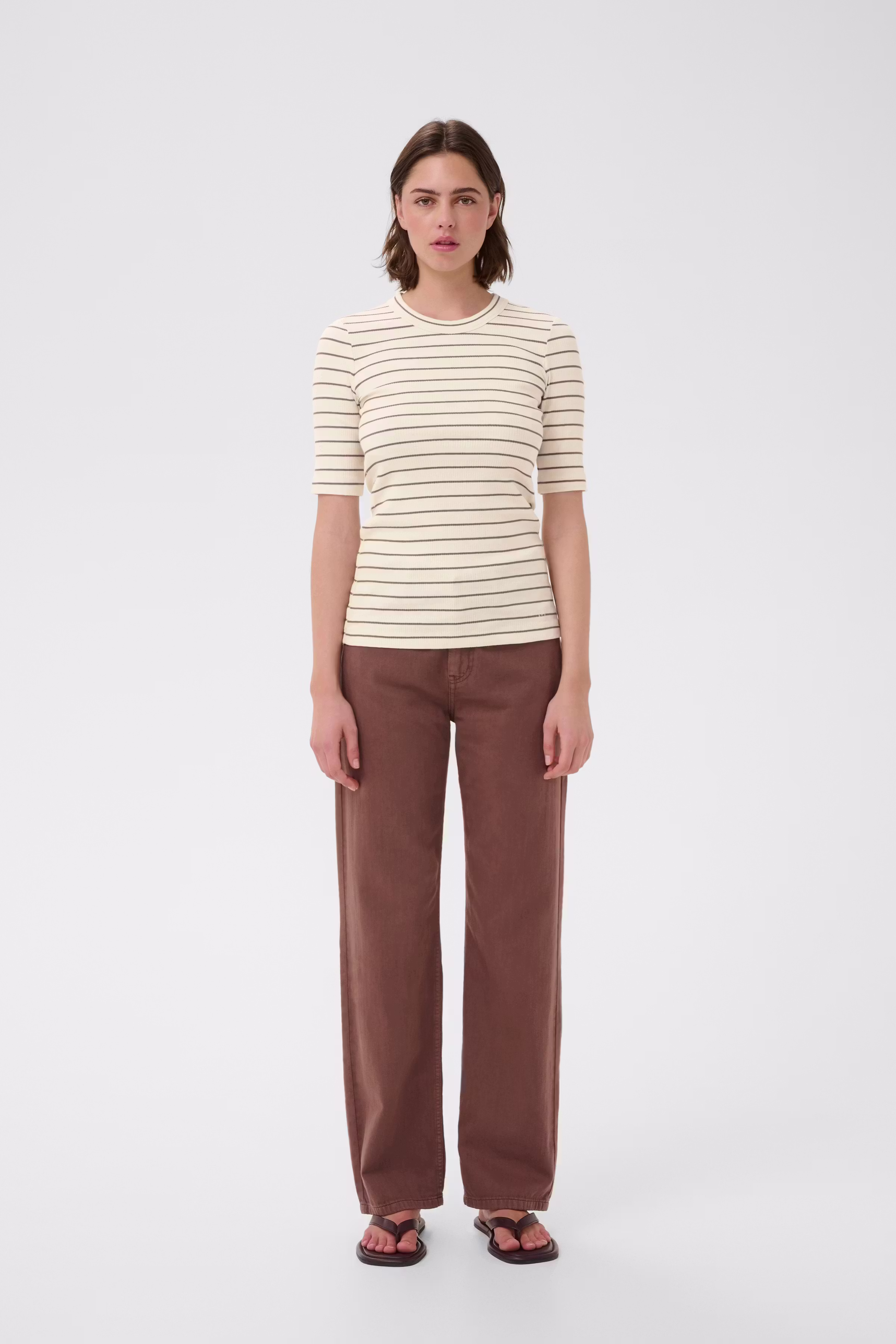 DagnaIW Striped T-shirt LOOKBOOK FRONT 30107269-305171