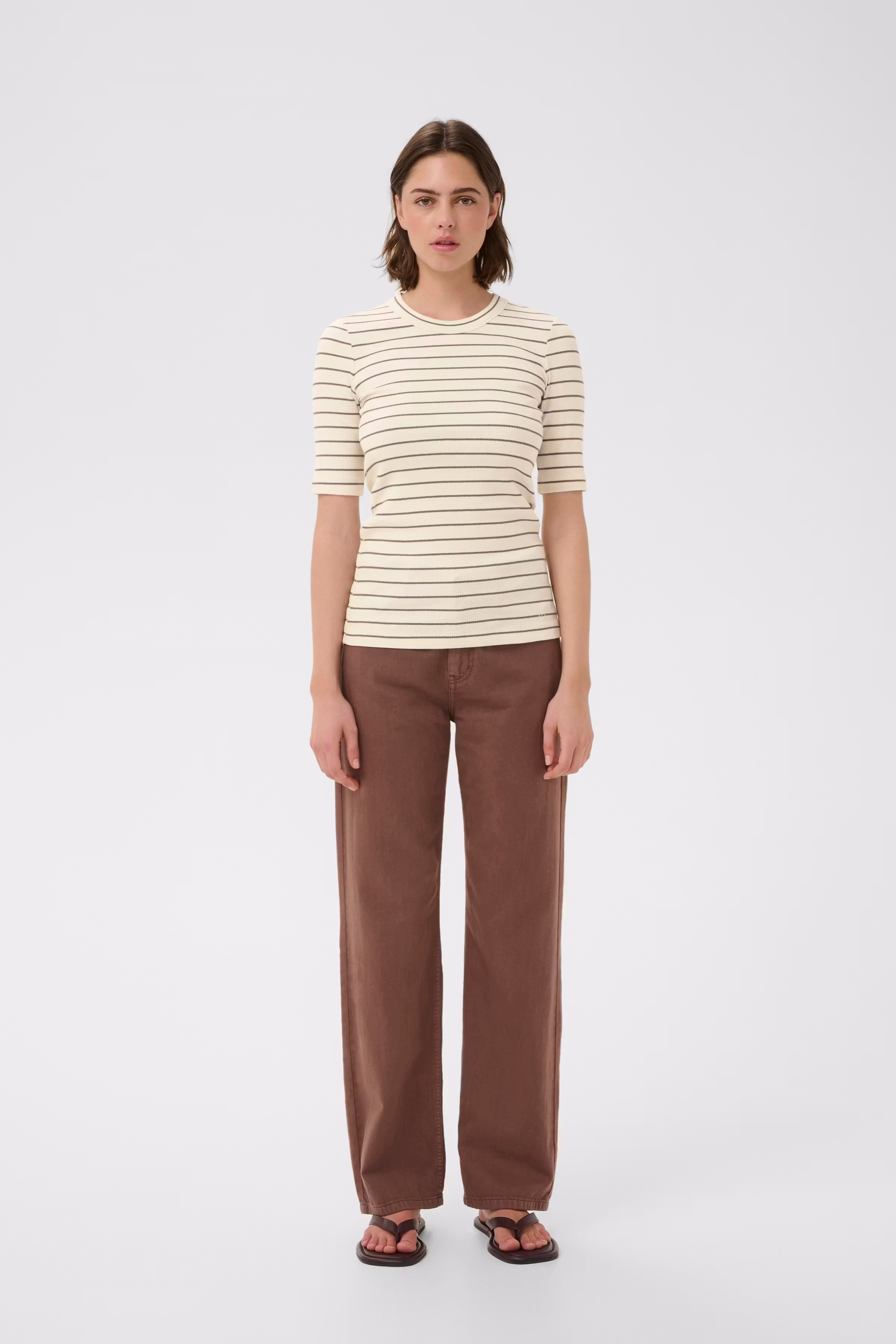 DagnaIW Striped T-shirt LOOKBOOK FRONT 30107269-305171