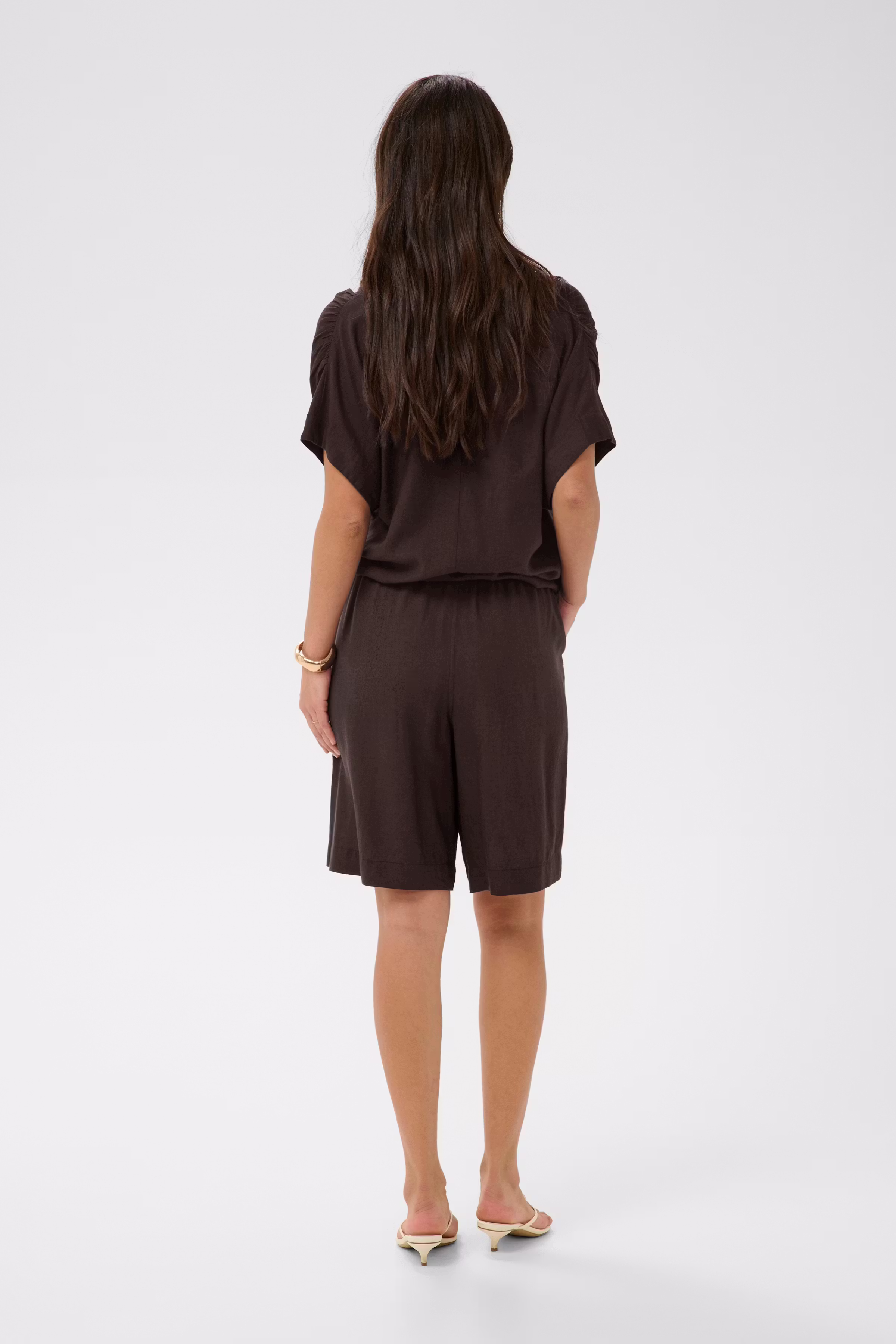 KAmilia Linnen Shorts LOOKBOOK BACK 10509668-191111