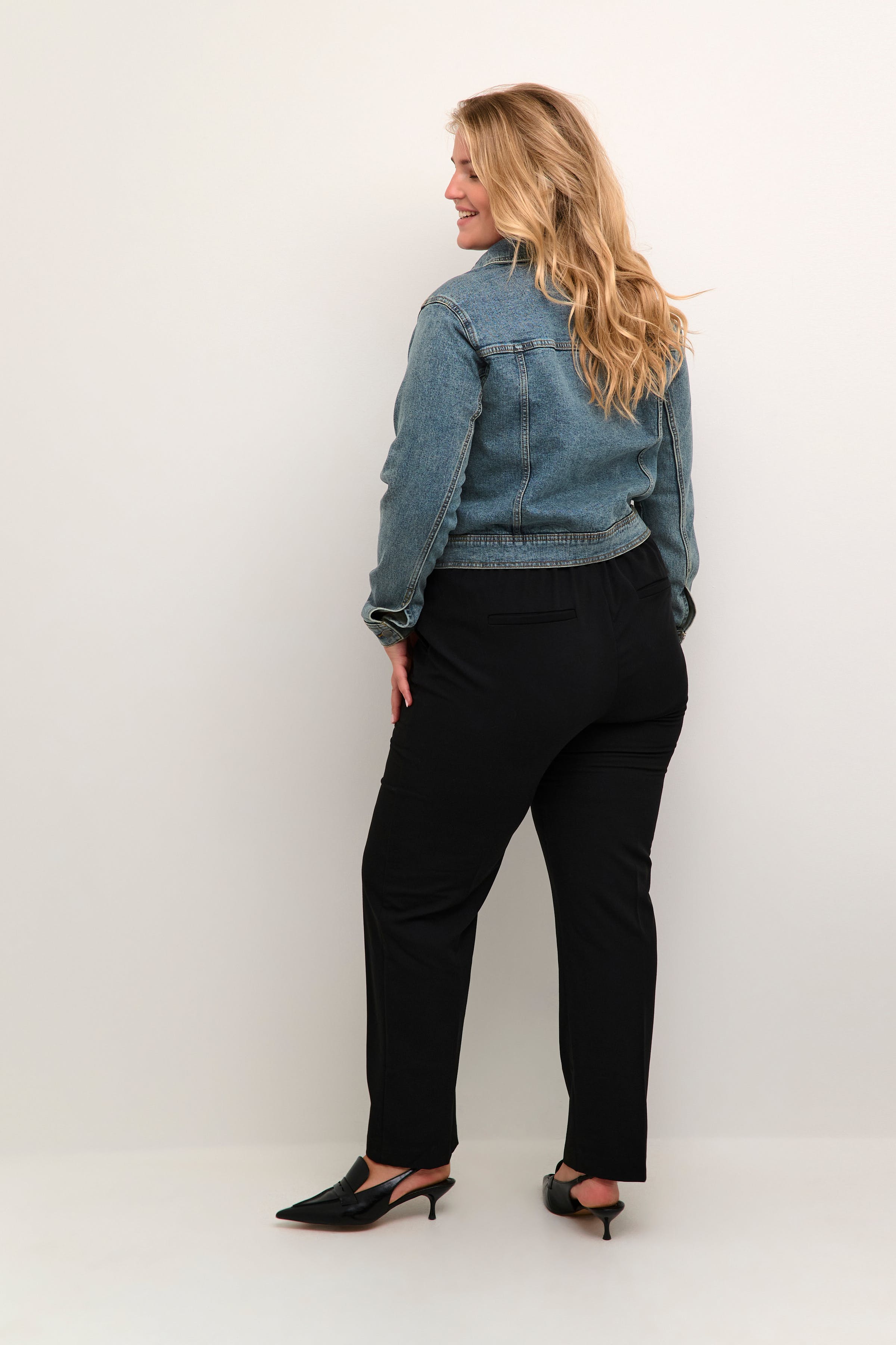 KCdiana Casual Denim Jakke LOOKBOOK BACK 10582000-100166