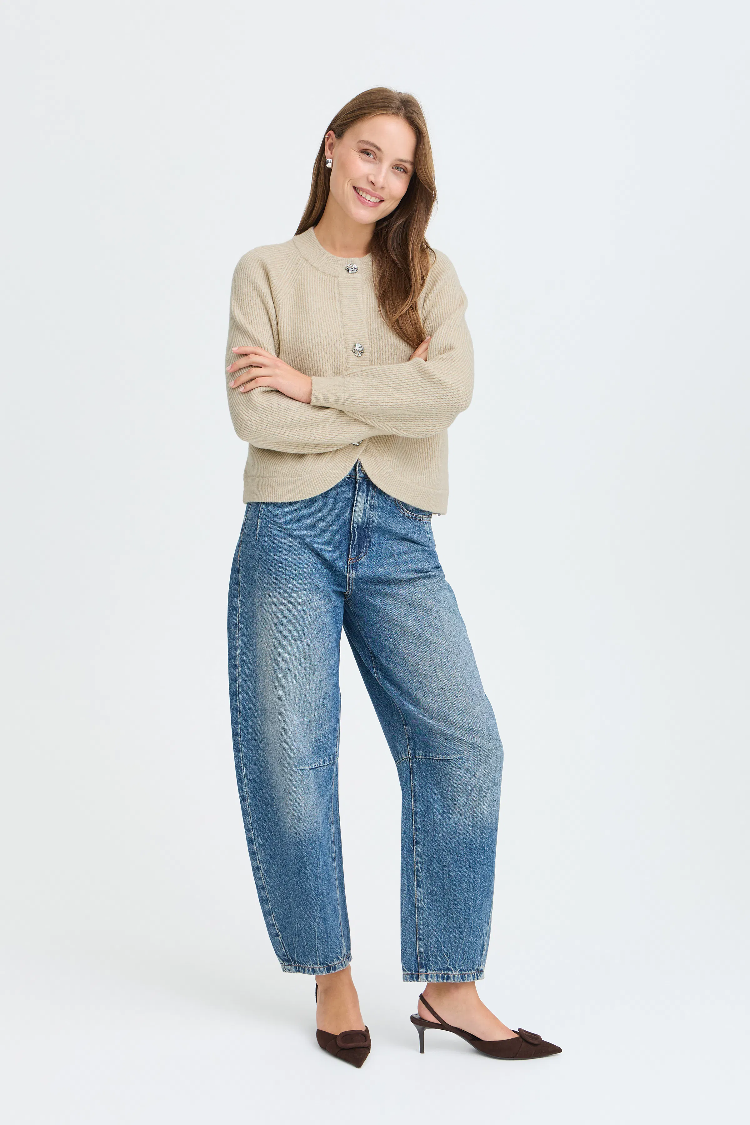 BYMINUSA Cardigan LOOKBOOK FRONT 20819761-1304011