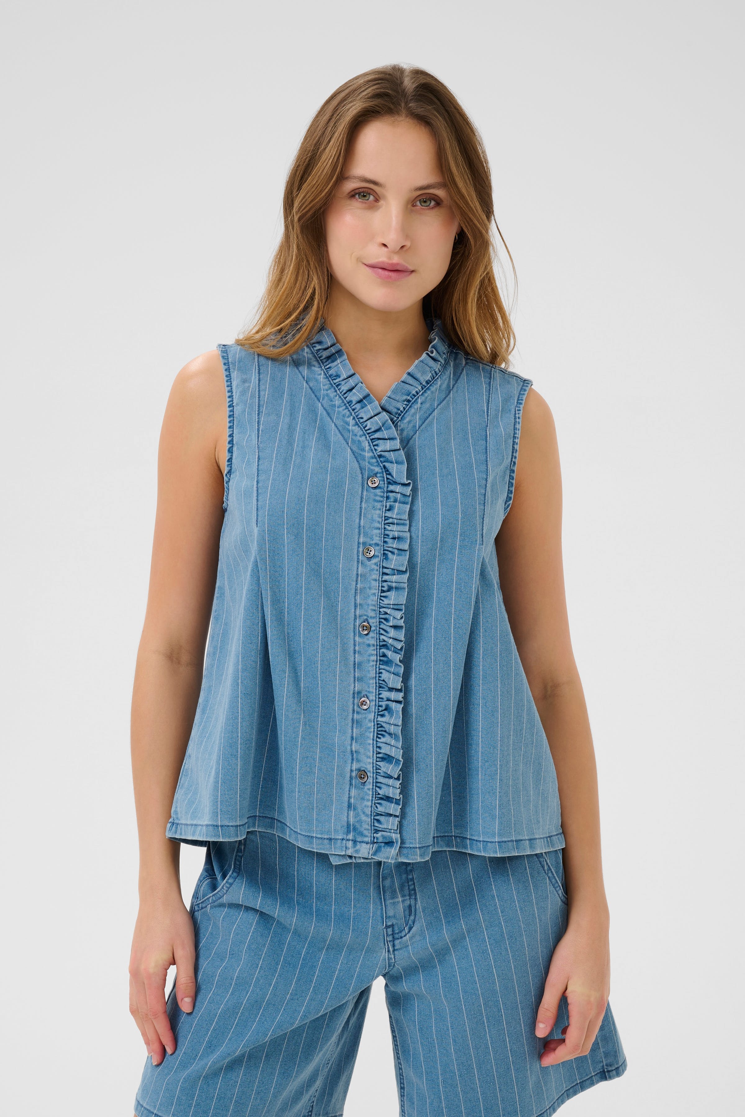 CUrenny Denim Overhemd LOOKBOOK FRONT 50111853-107671