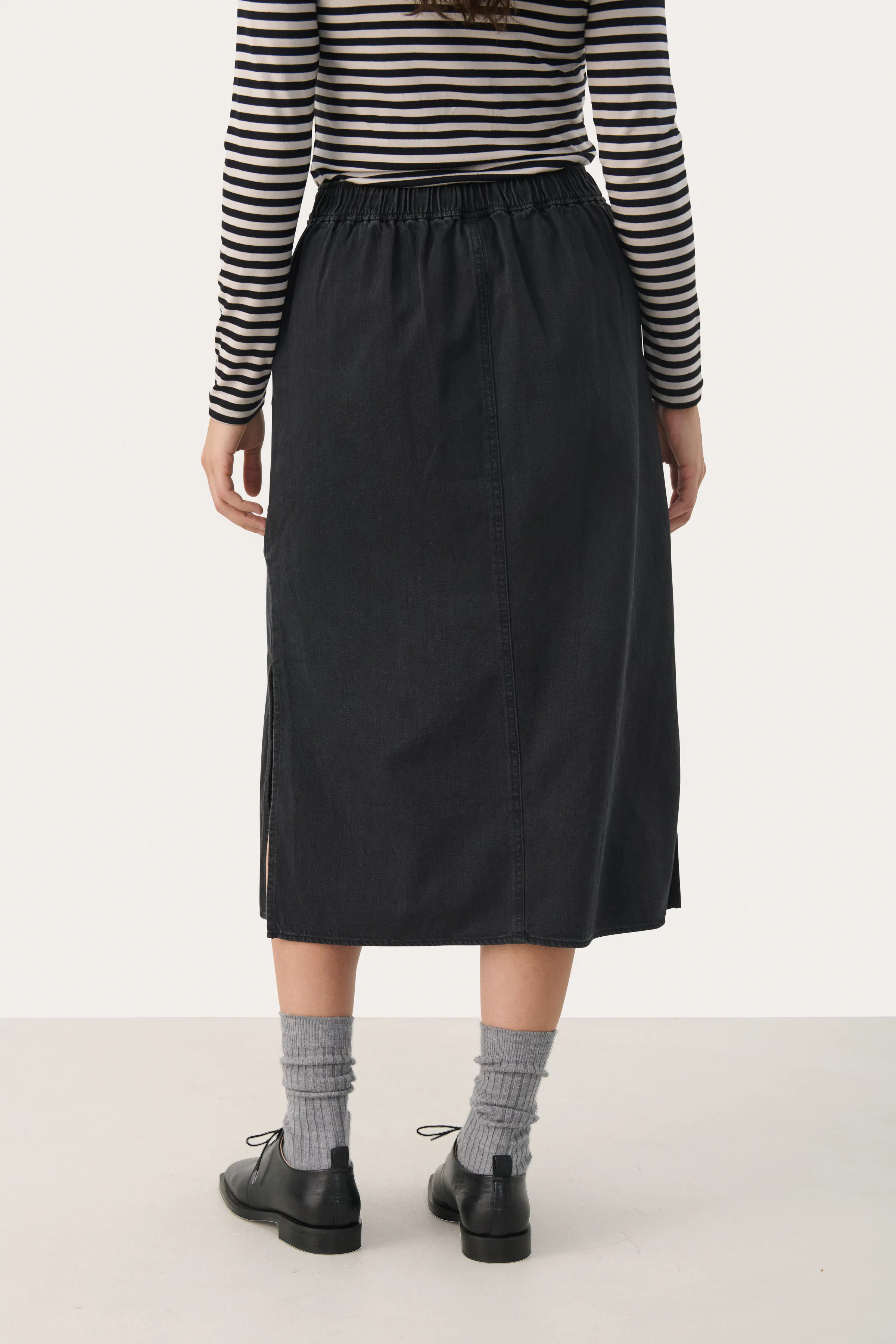 LizziePW Denim Kjol LOOKBOOK BACK 30308878-300148