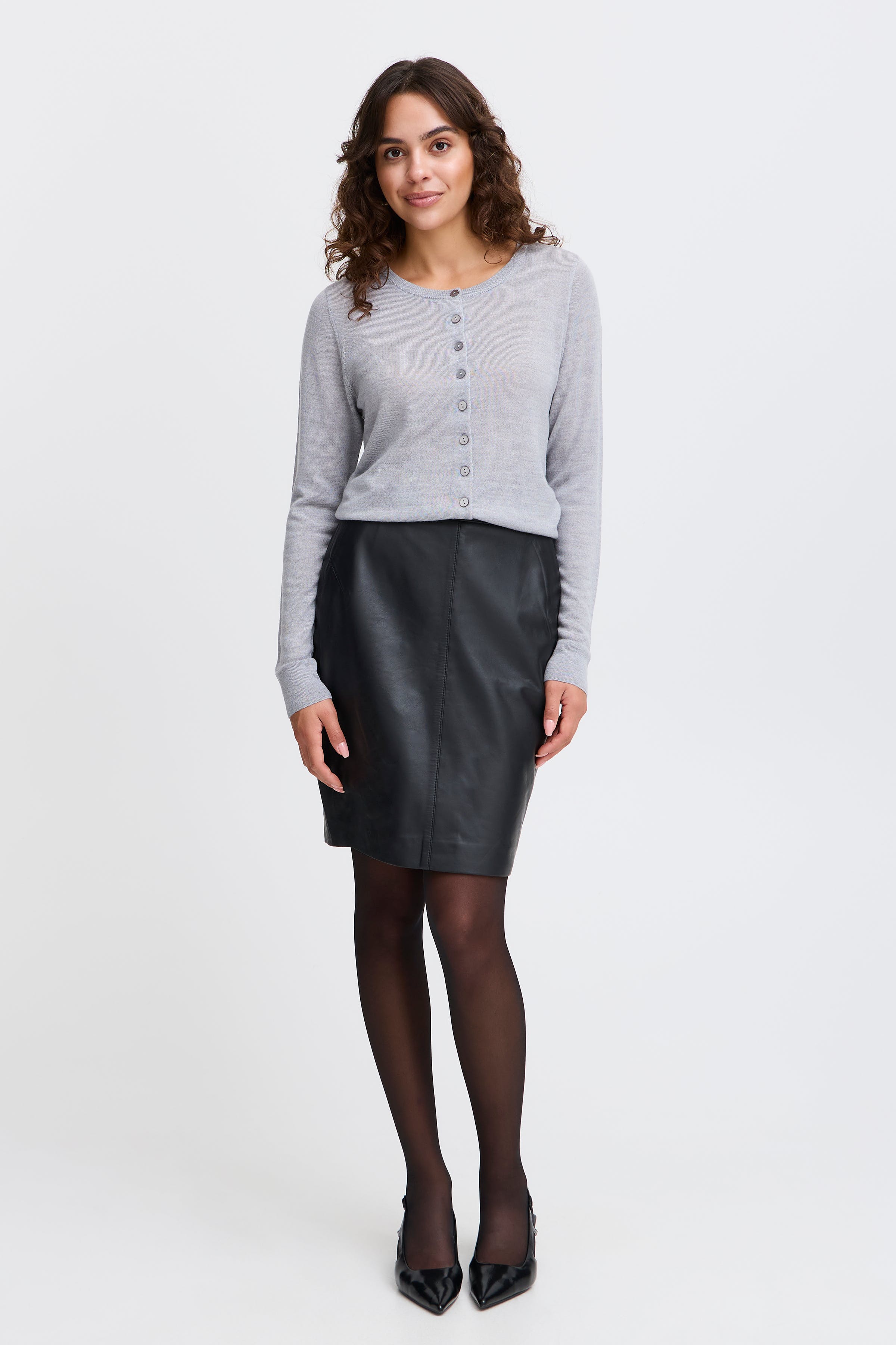 FRNELEATHER Skjørt LOOKBOOK FRONT 20608436-200113