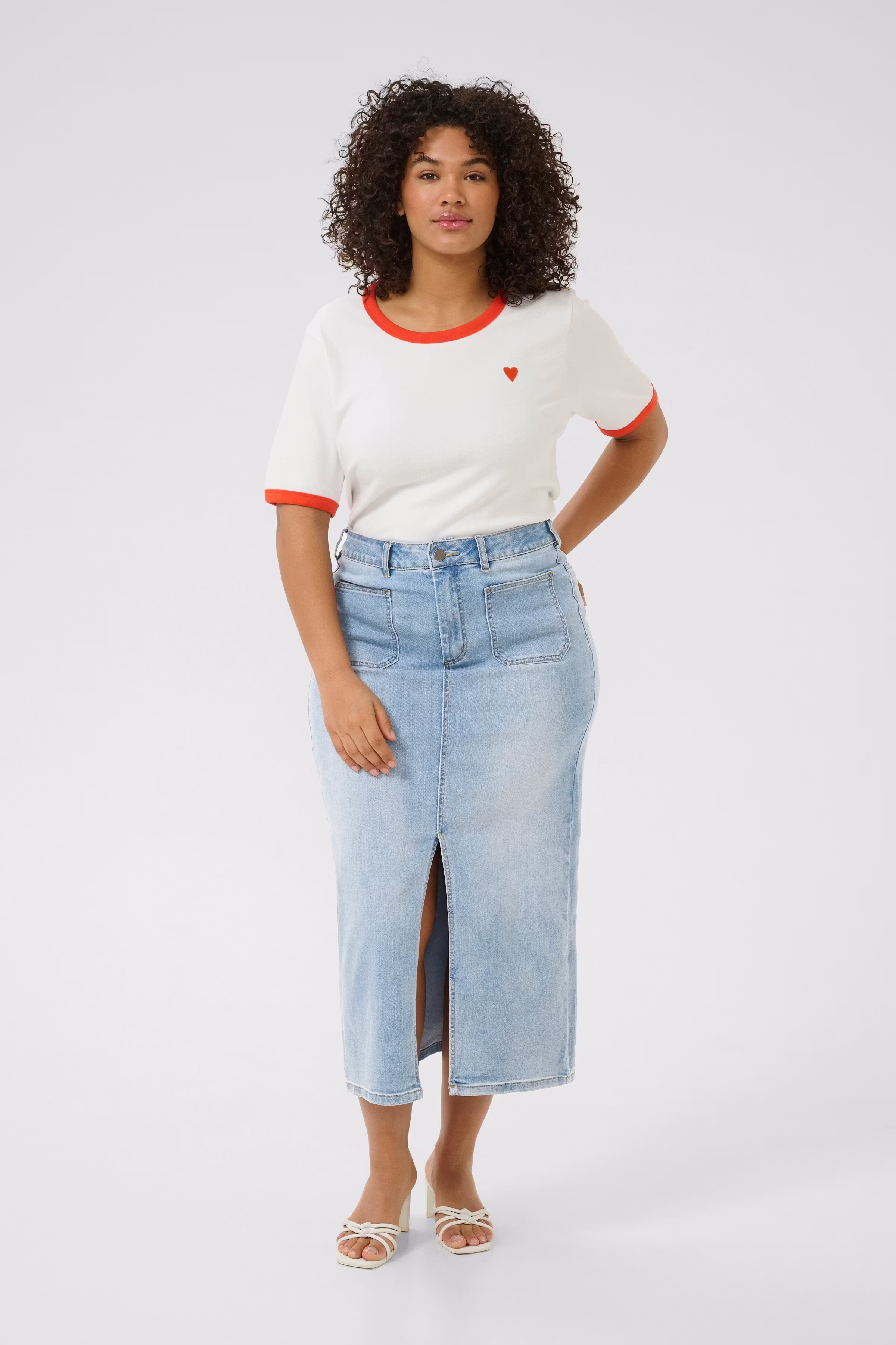 KCcarla Denimkjol LOOKBOOK FRONT 10583254-101012