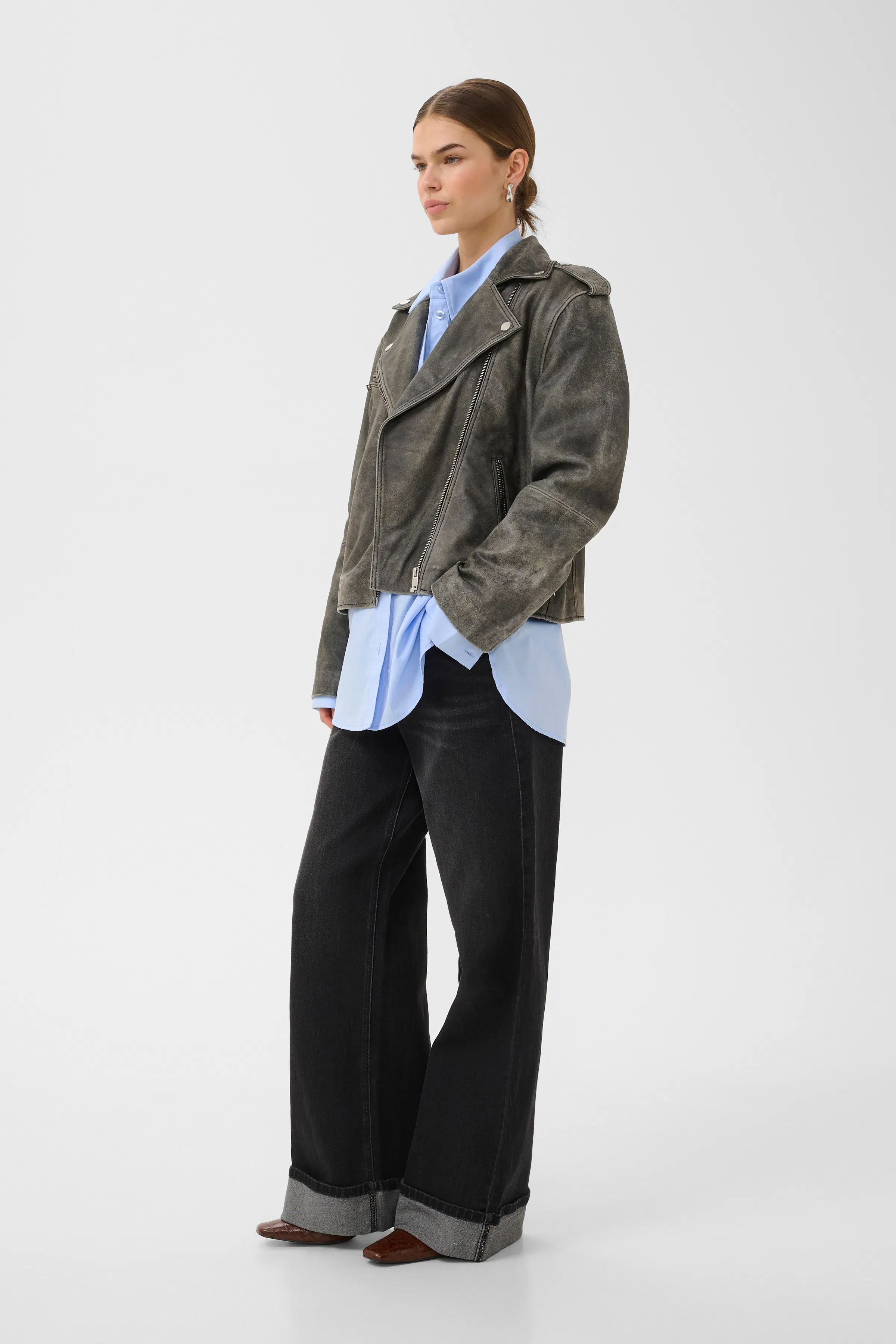 GZnaomi Læderjakke LOOKBOOK FRONT 10910404-108626