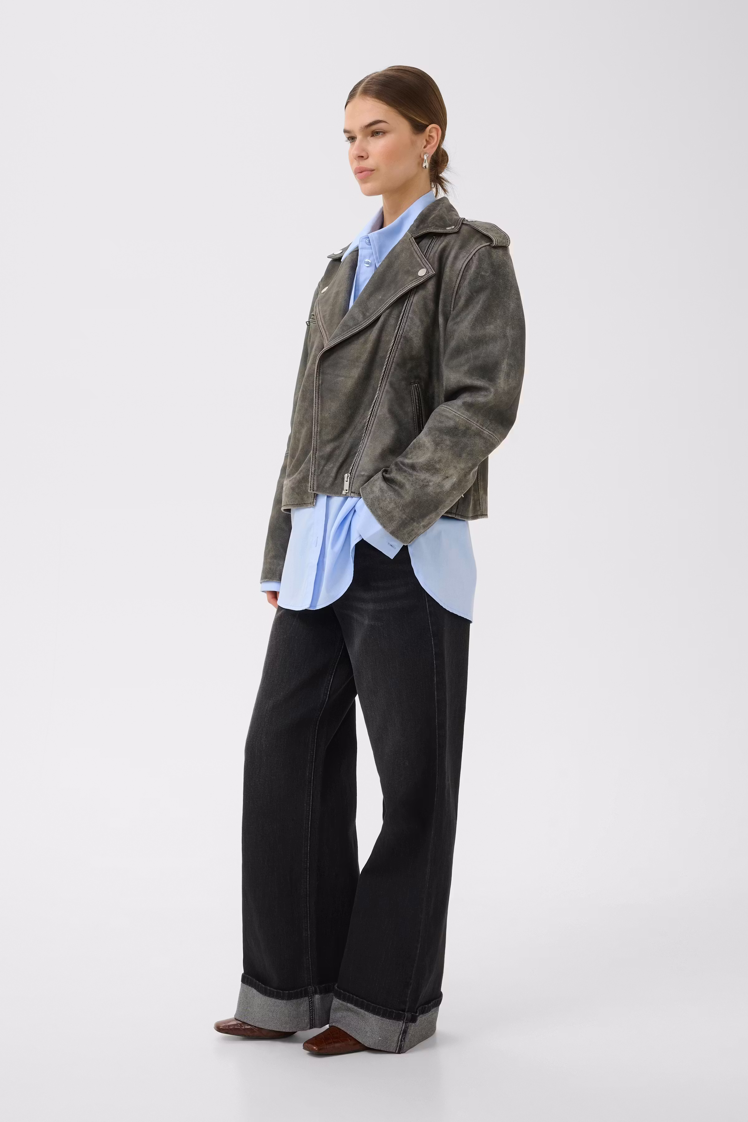 GZnaomi Læderjakke LOOKBOOK FRONT 10910404-108626