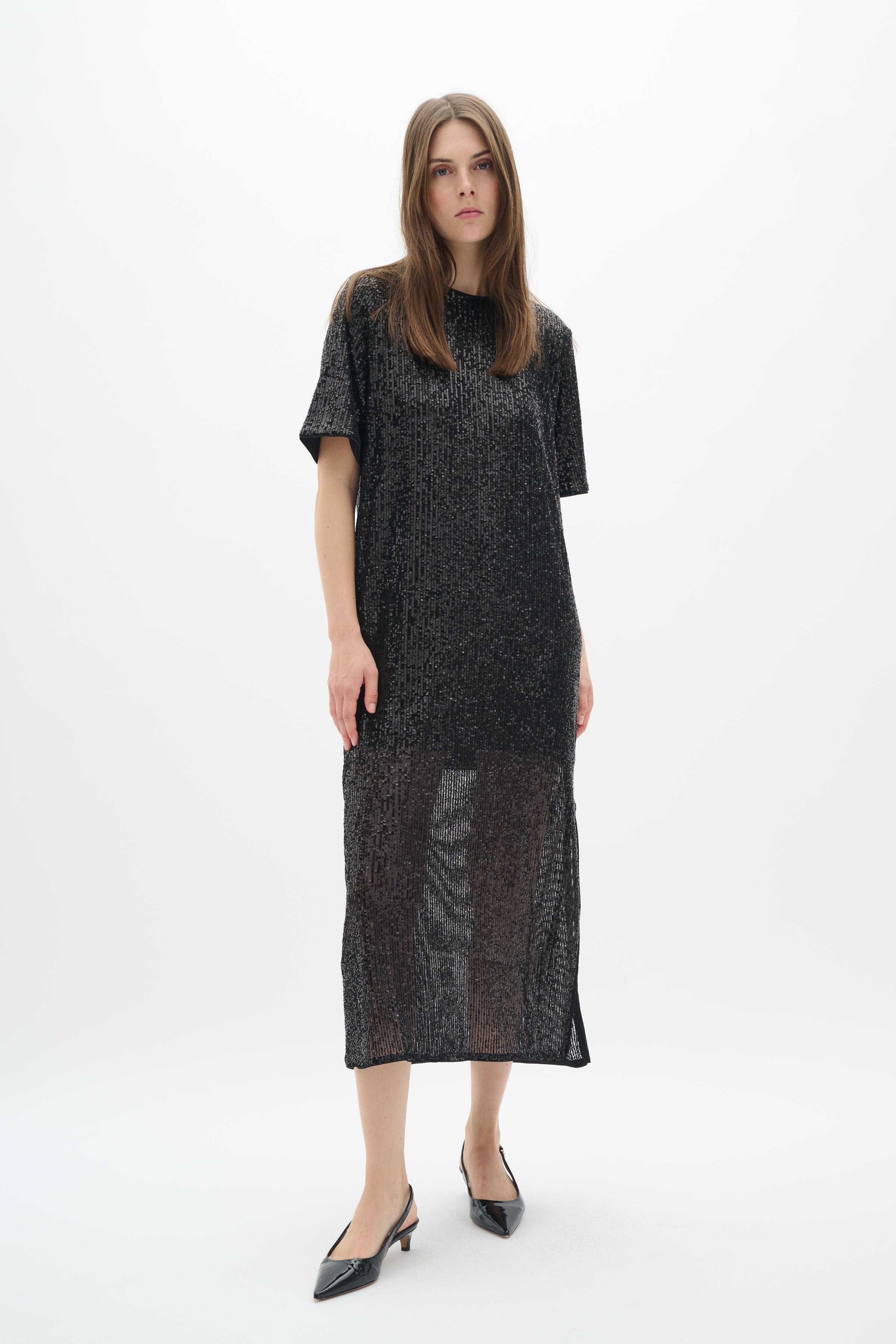 BarbaraIW Paljett Klänning LOOKBOOK FRONT 30109898-194008