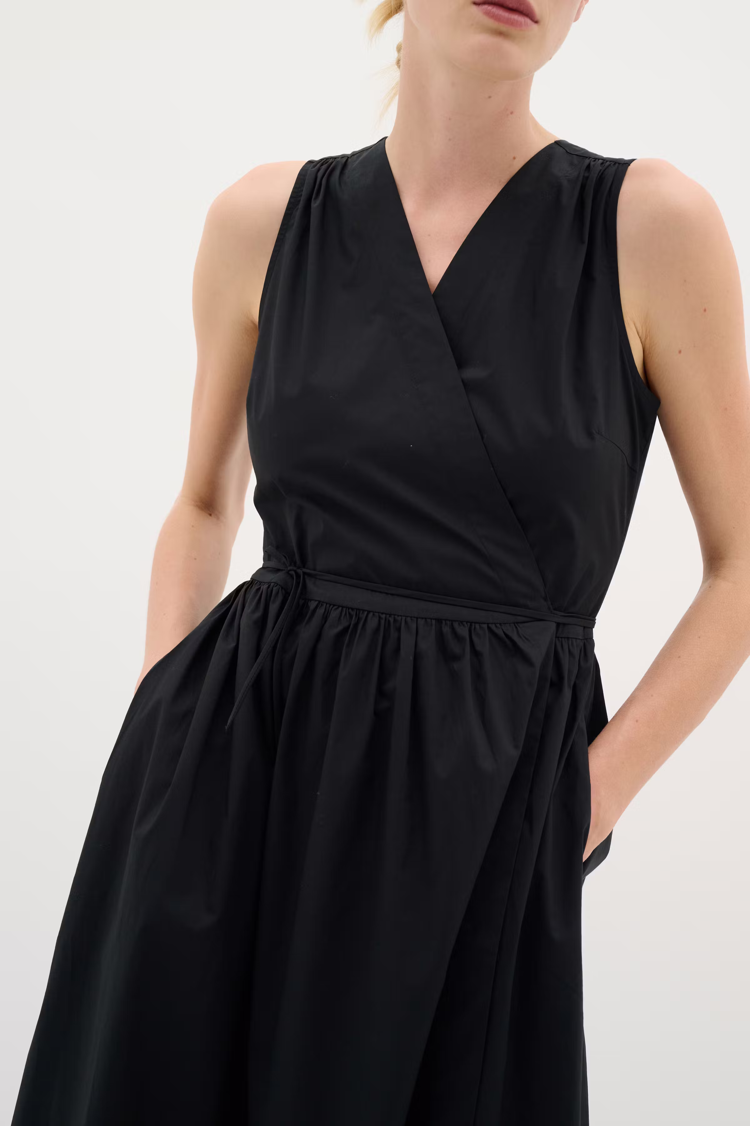 KennaIW Poplin wrap Kleid LOOKBOOK DETAIL 30110535-194008