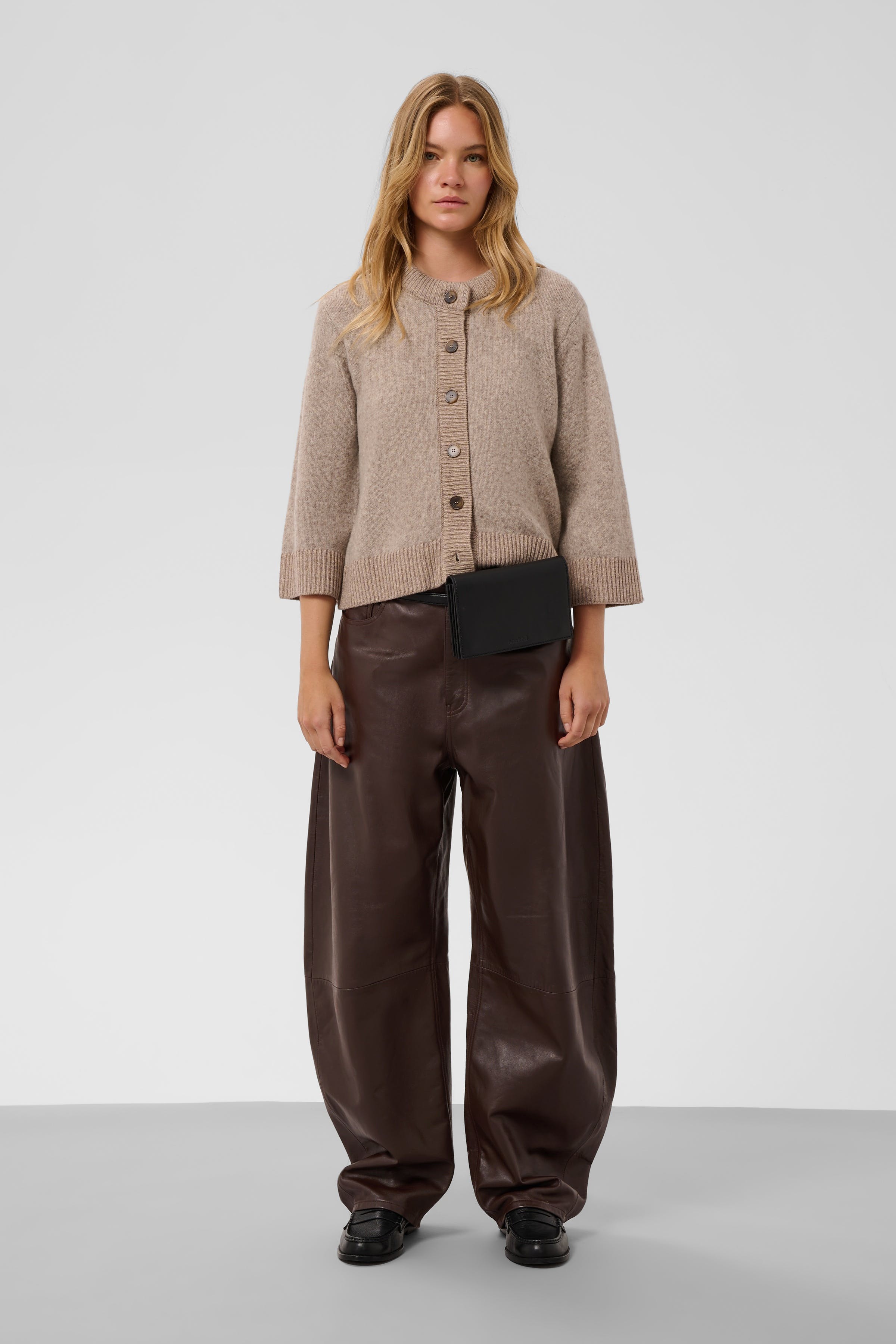 SLKaiko Barrel Læderbukser LOOKBOOK FRONT 30409452-191018