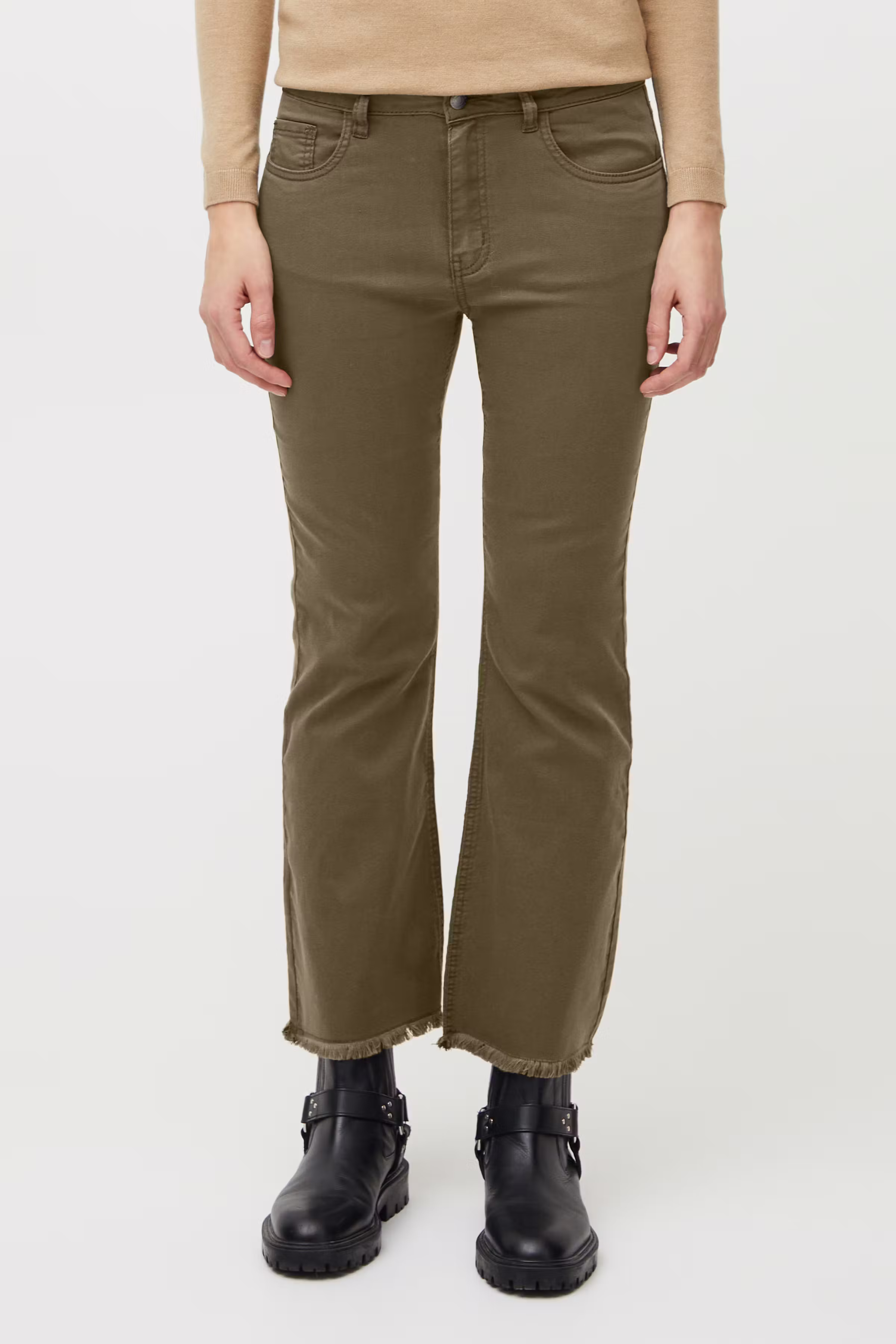 PZROSITA High Waist Kick Flared Leg Bukser LOOKBOOK FRONT 50207869-190510