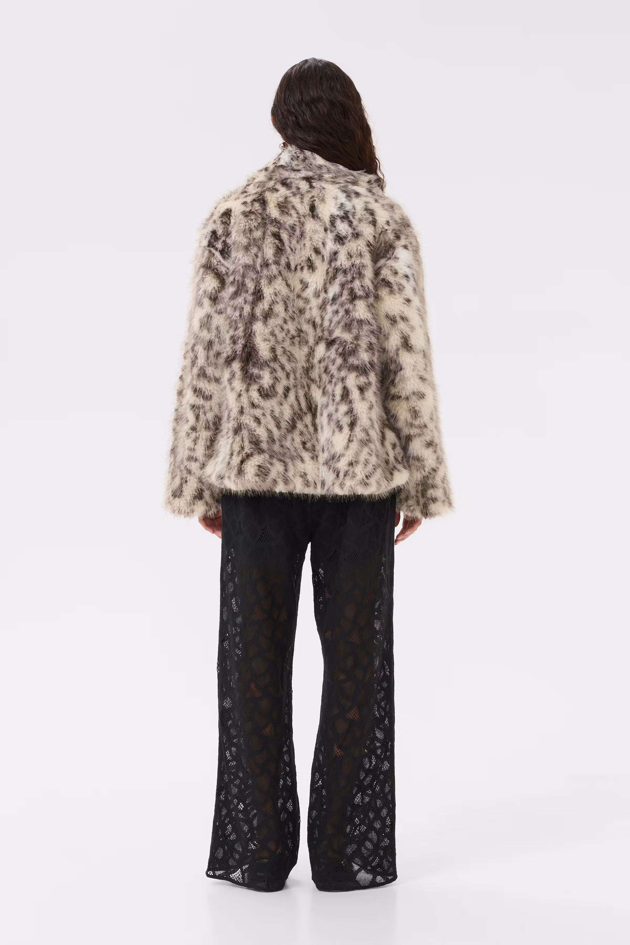 KBAmira Faux fur jas LOOKBOOK BACK 10105526-107934
