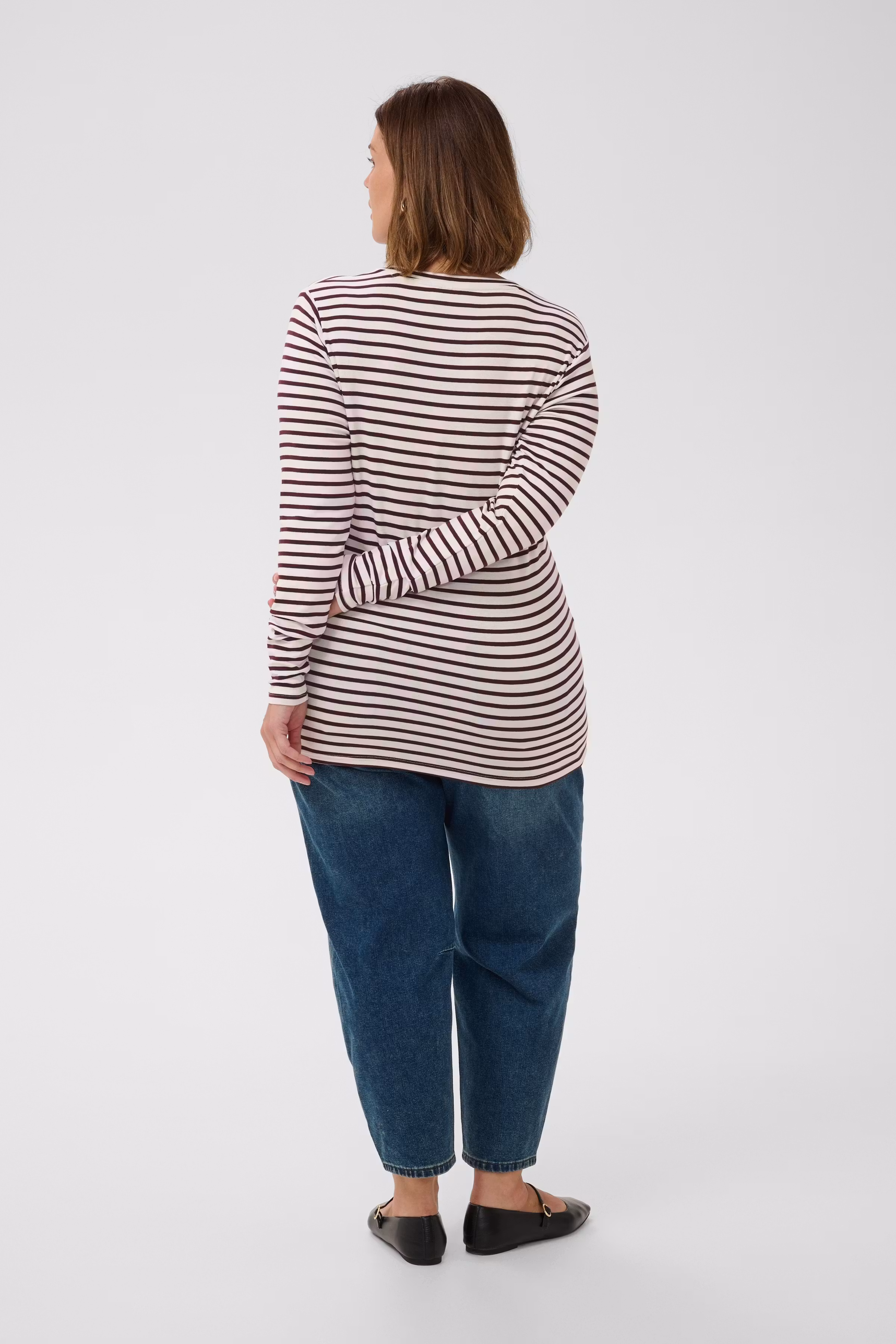 KClia Gestreiftes Langarm-T-Shirt LOOKBOOK BACK 10580179-109989