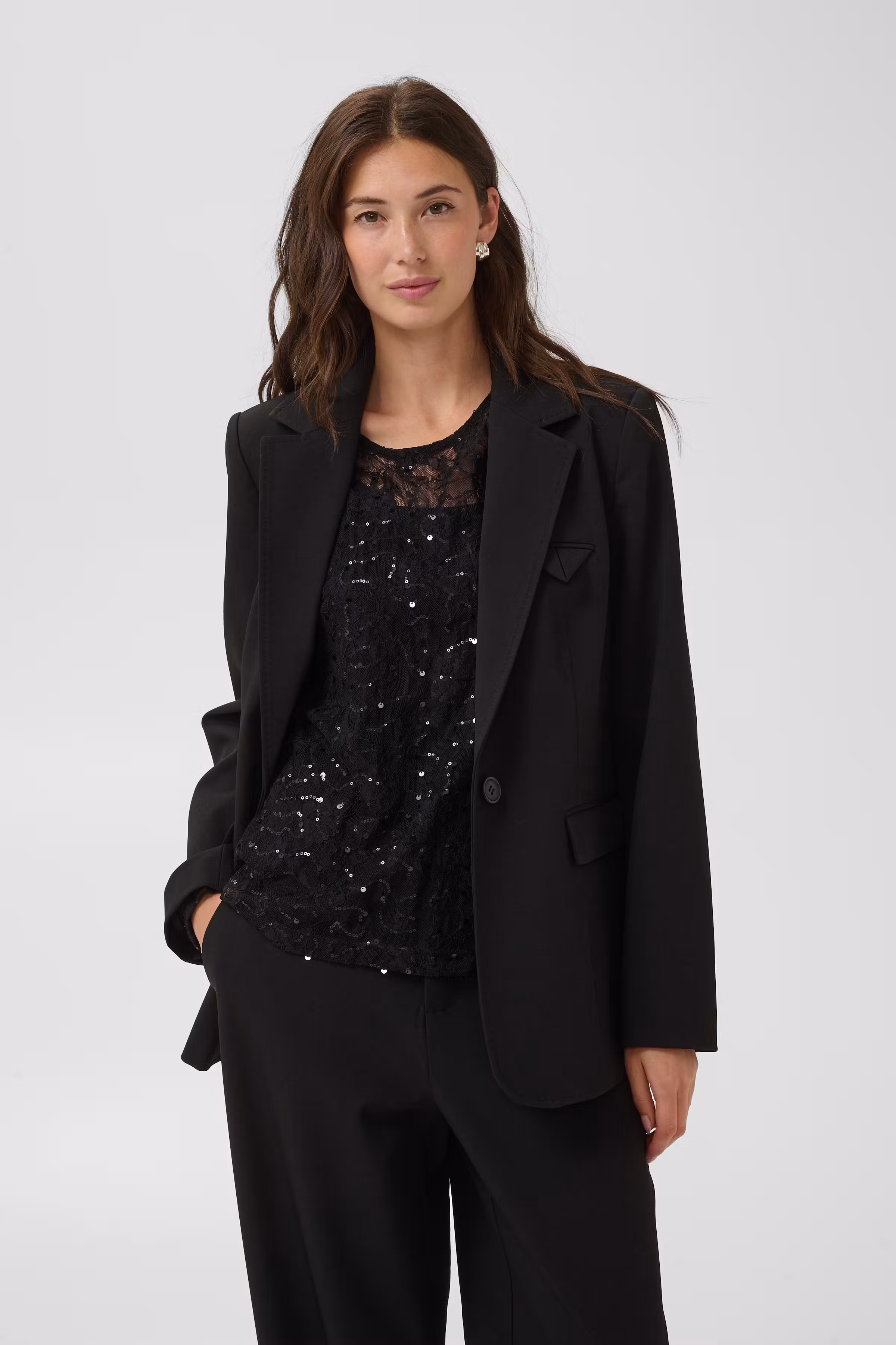 CUROBIN Spetsblus med paljetter LOOKBOOK DETAIL 50114074-194008