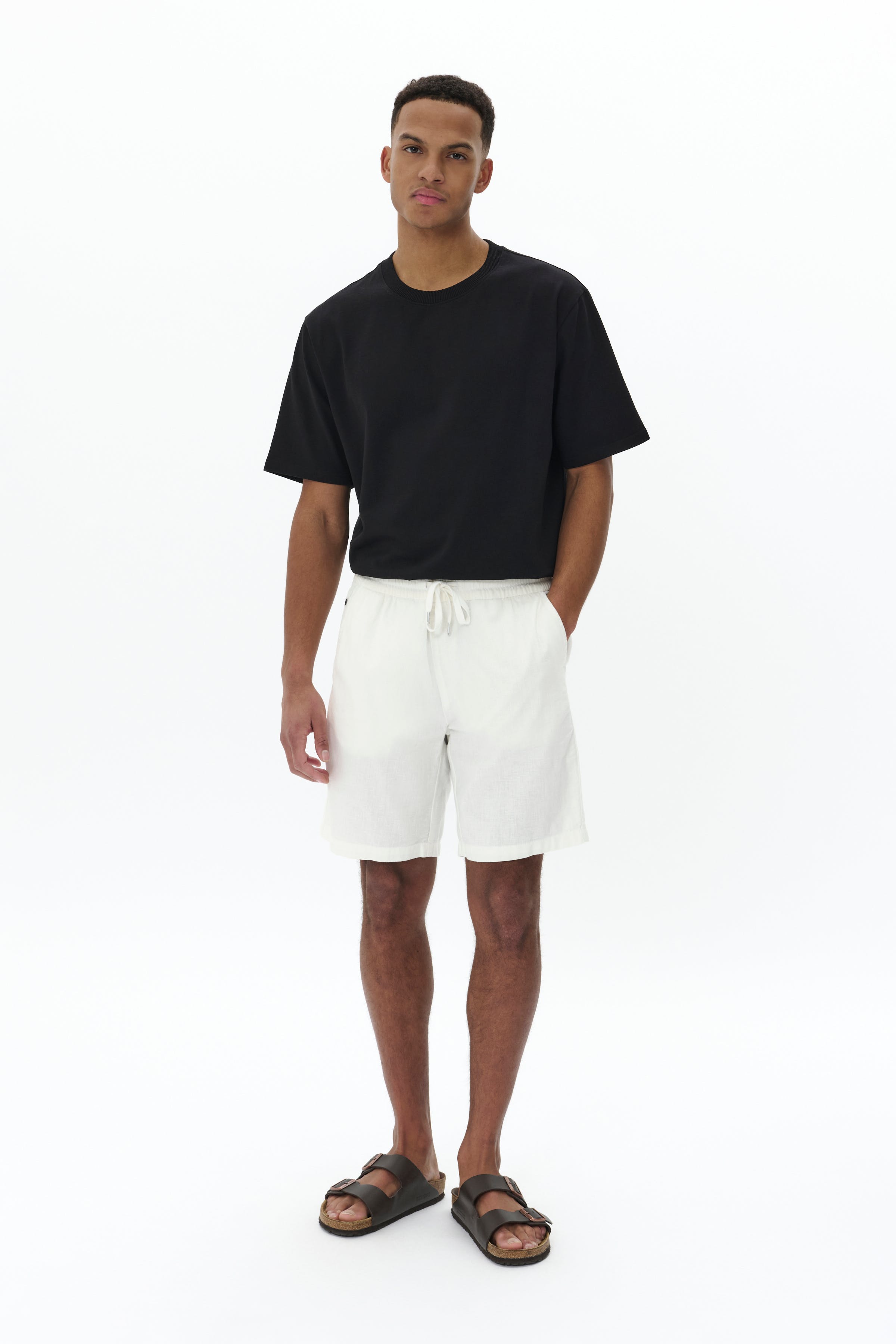 MAbarton linen shorts LOOKBOOK FRONT 30206032-114201