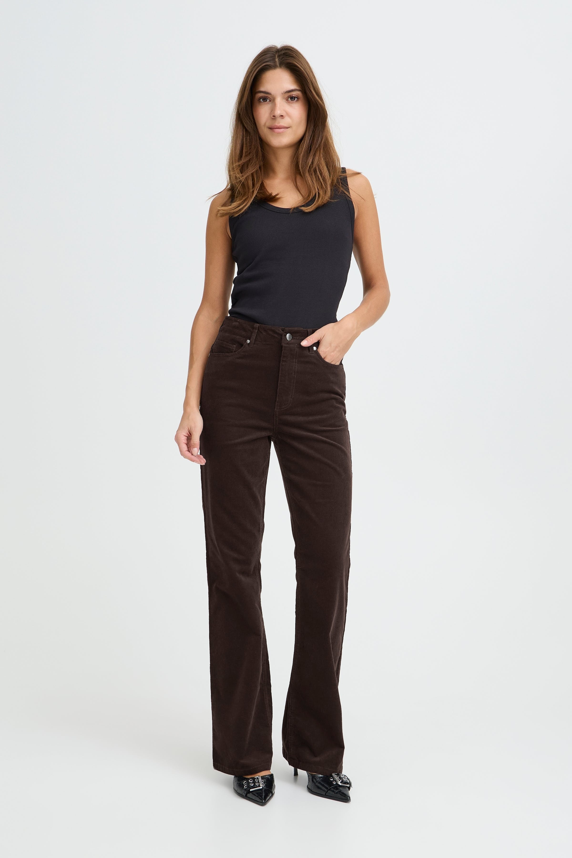 PZSALLY Ultra High Waist Bootcut Hose LOOKBOOK FRONT 50210072-191103