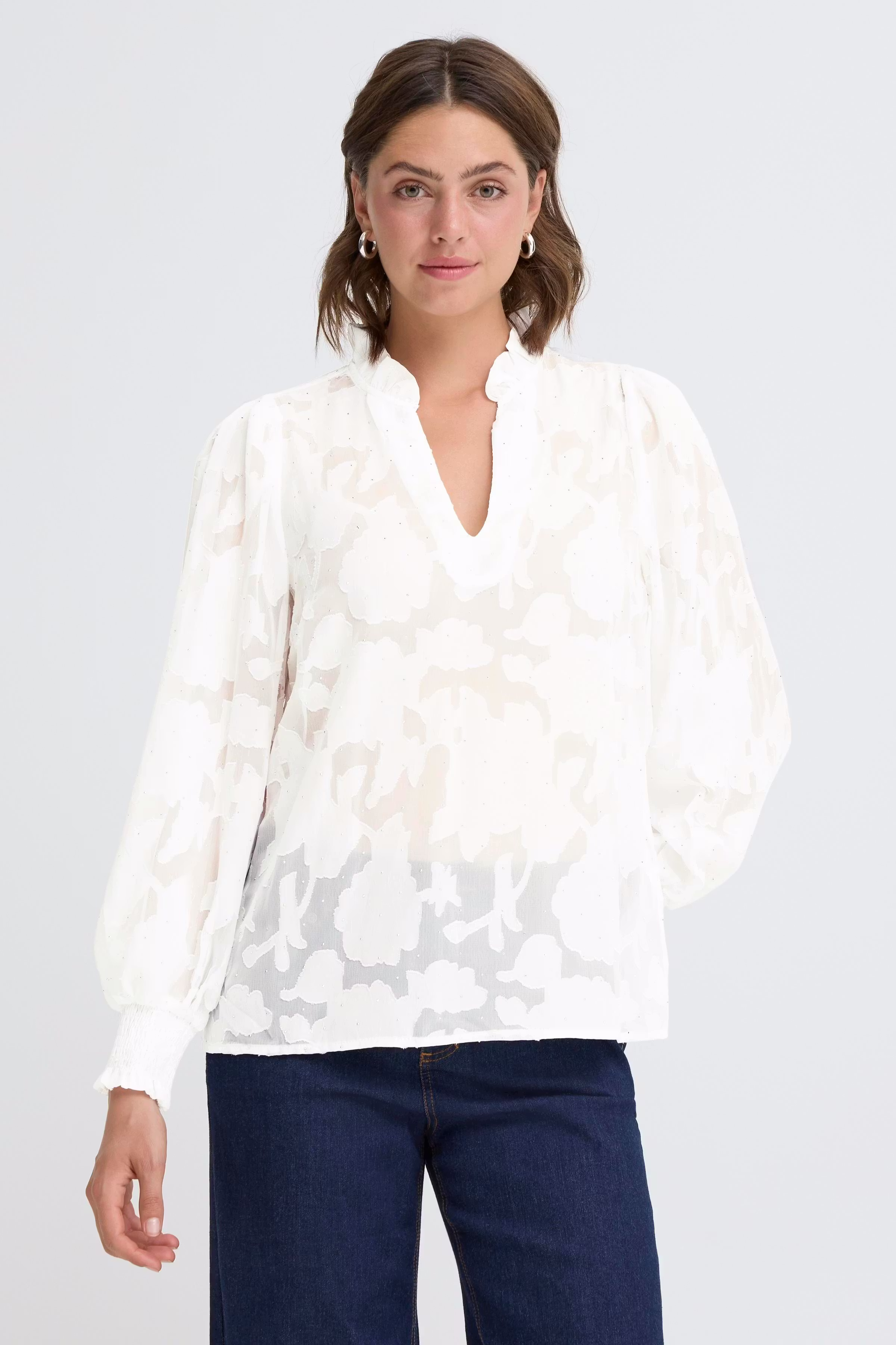 FRRHINESTONE Bluse LOOKBOOK FRONT 20617287-114800