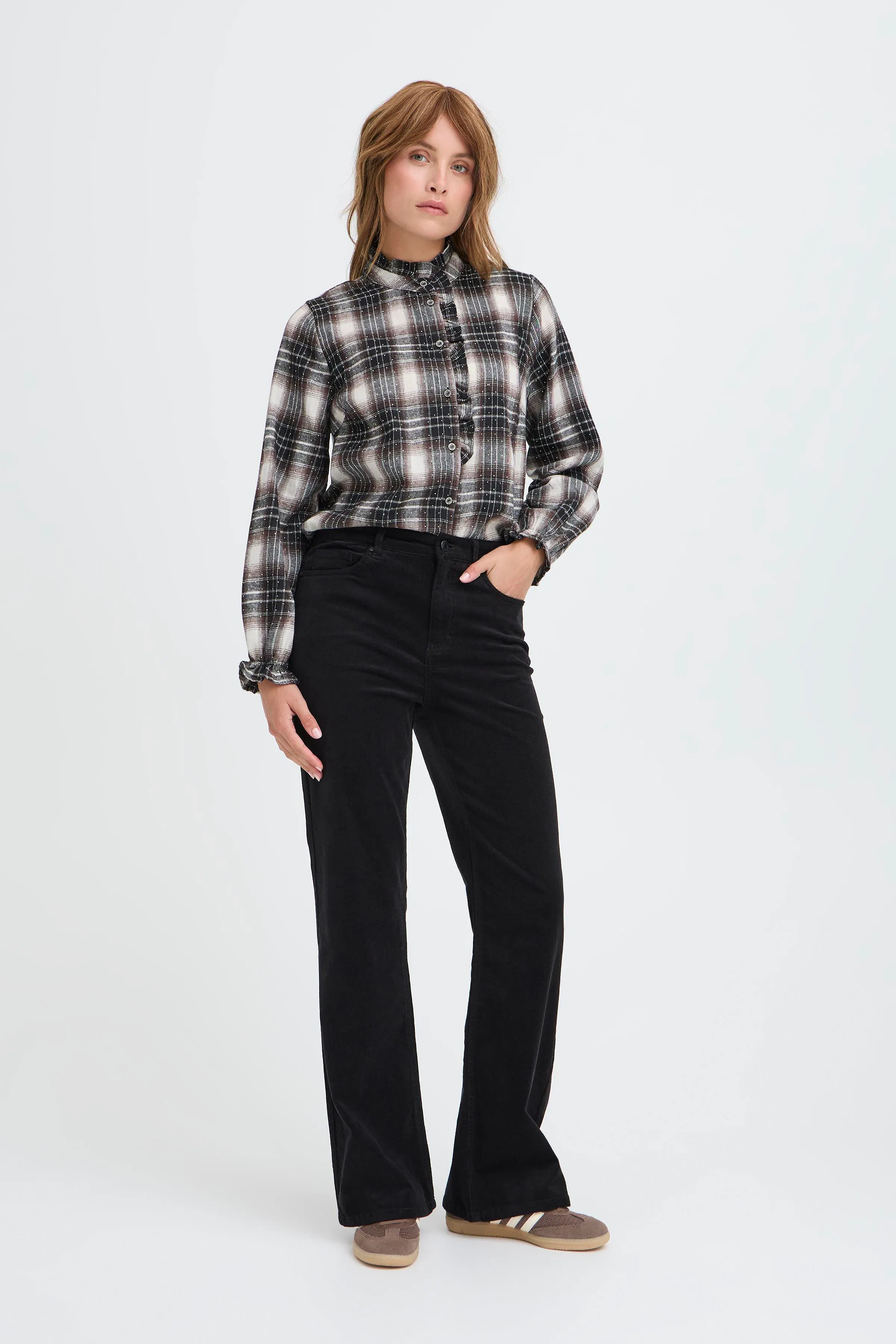 PZSALLY Ultra High Waist Bootcut Bukser LOOKBOOK FRONT 50210072-193911