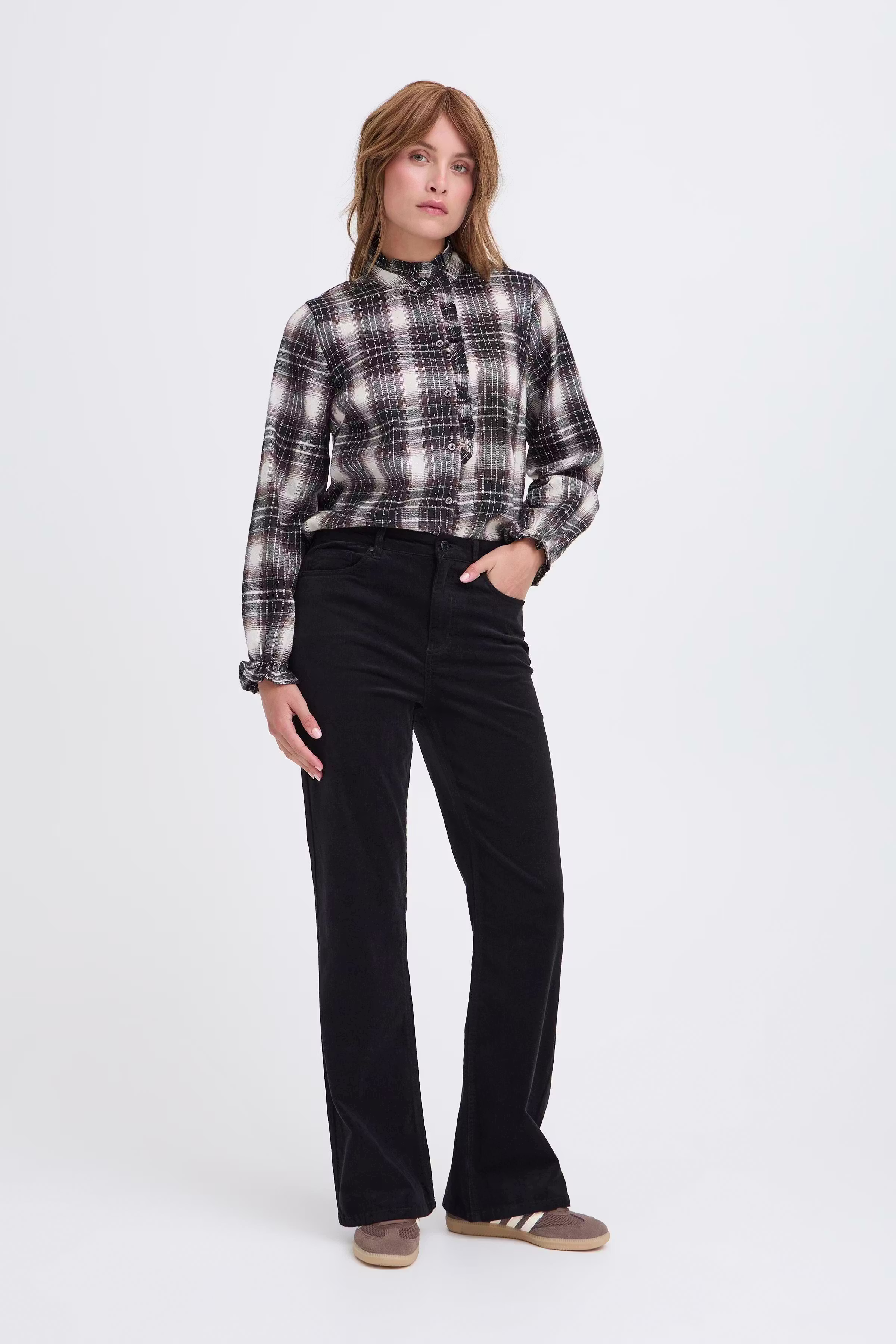 PZSALLY Ultra High Waist Bootcut Bukser LOOKBOOK FRONT 50210072-193911