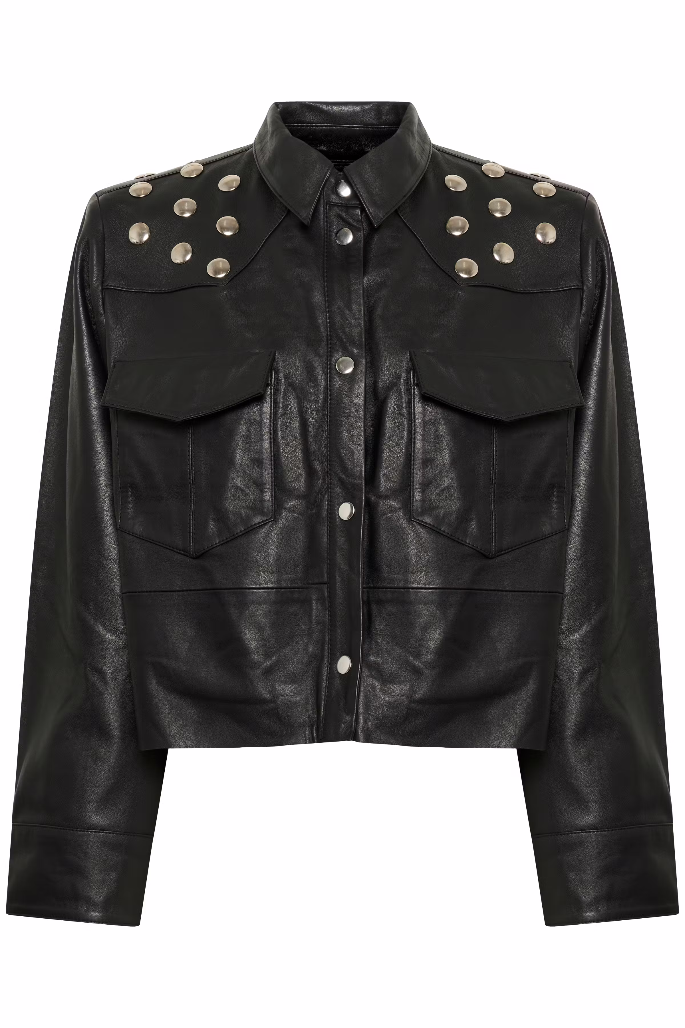 GZrio Leather shirt PACK FRONT 10910464-100017