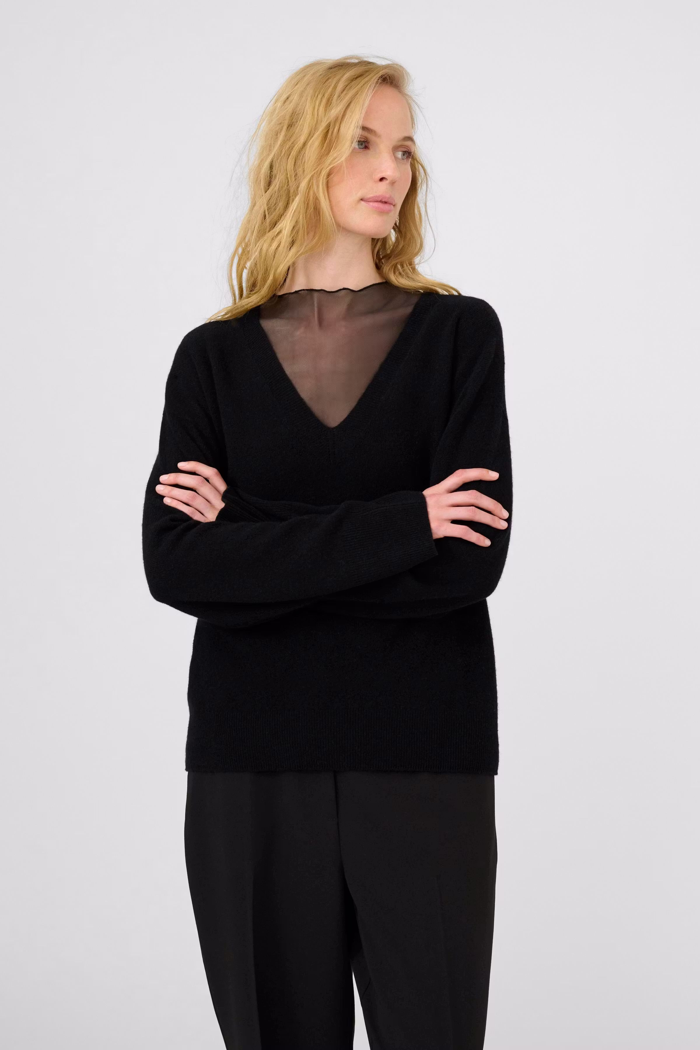 KBAnemone Pullover in 100% wool LOOKBOOK FRONT 10105773-194008