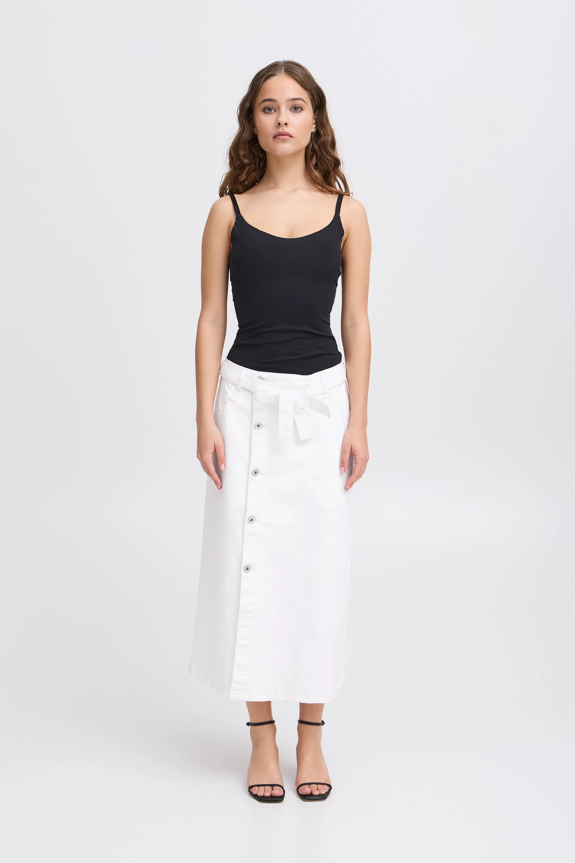 IHZIGGY Jupe en jeans LOOKBOOK FRONT 20122741-114800