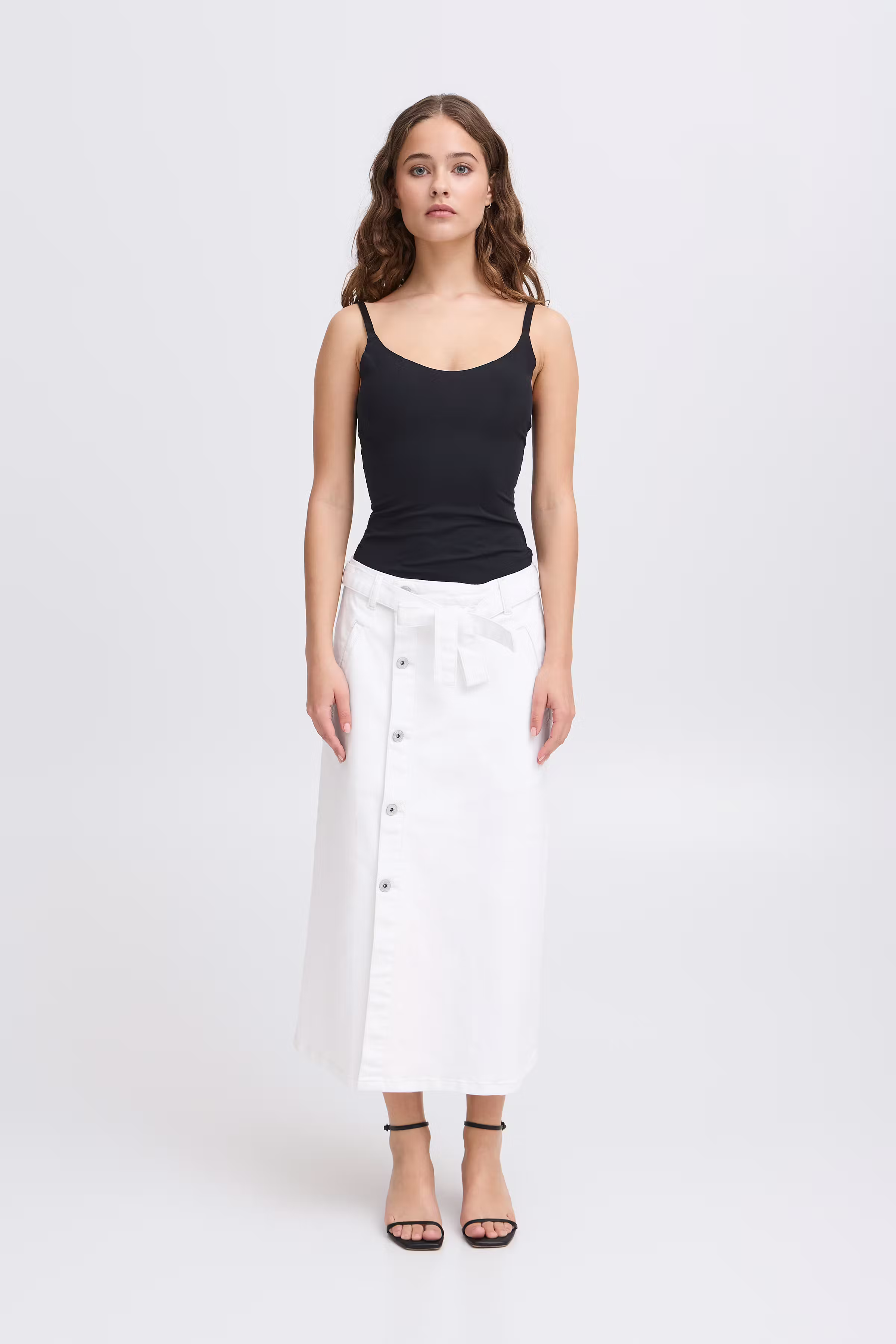 IHZIGGY Denim skjørt LOOKBOOK FRONT 20122741-114800